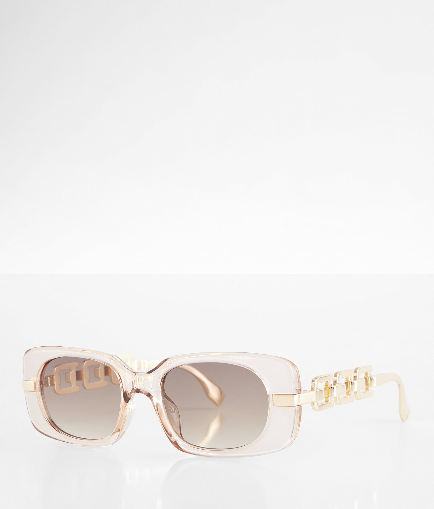 BKE Transparent Square Sunglasses - Women's Sunglasses & Glasses in Clear