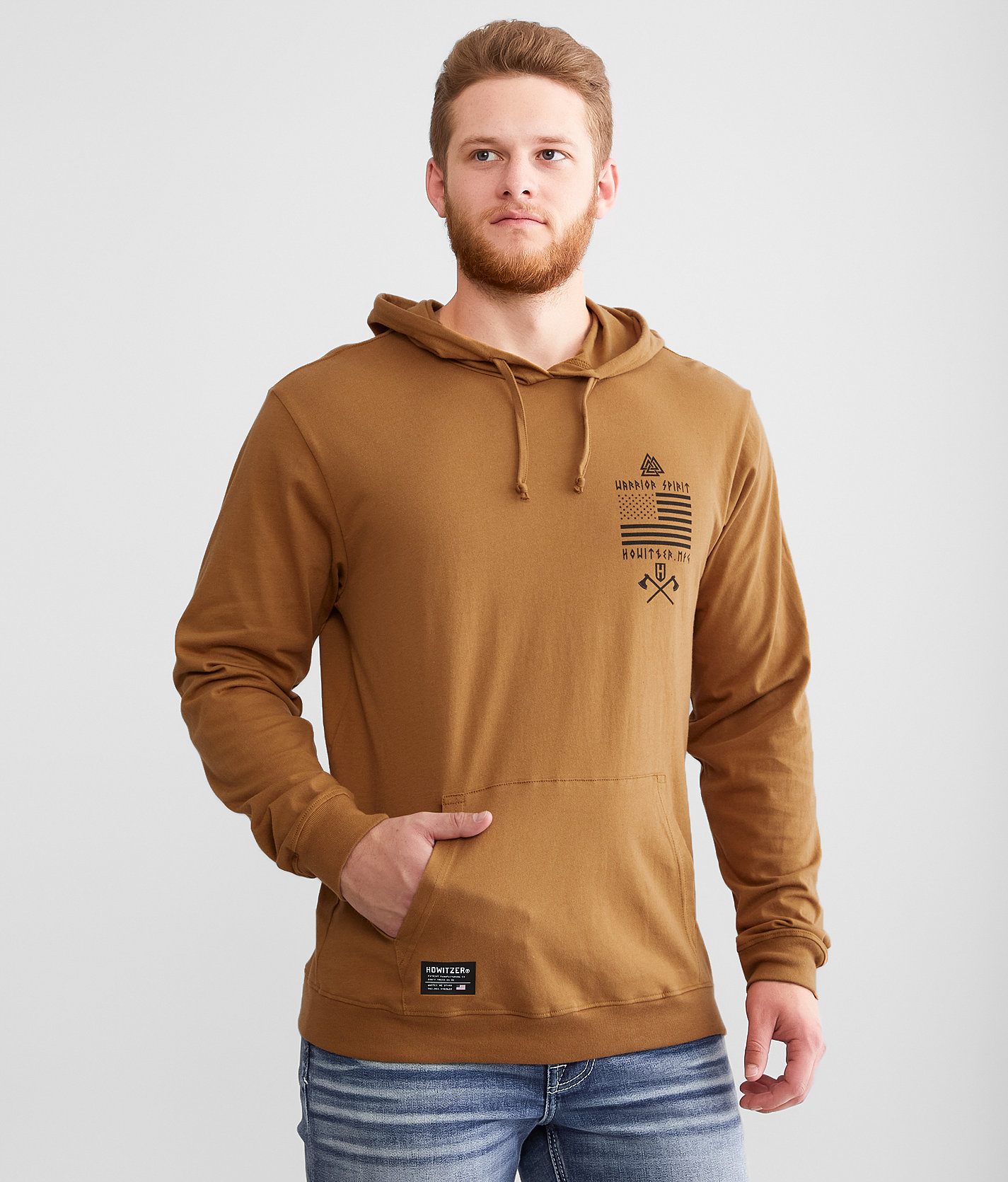 Howitzer Viking Proud Hoodie - Men's Sweatshirts in Brown Sugar
