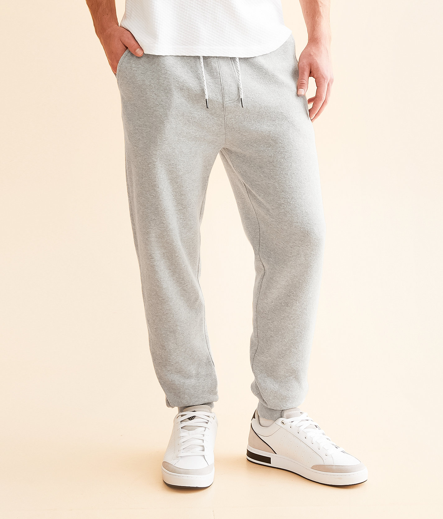 BKE Osage Terry Cloth Jogger - Men's Sweatpants in Grey Heather