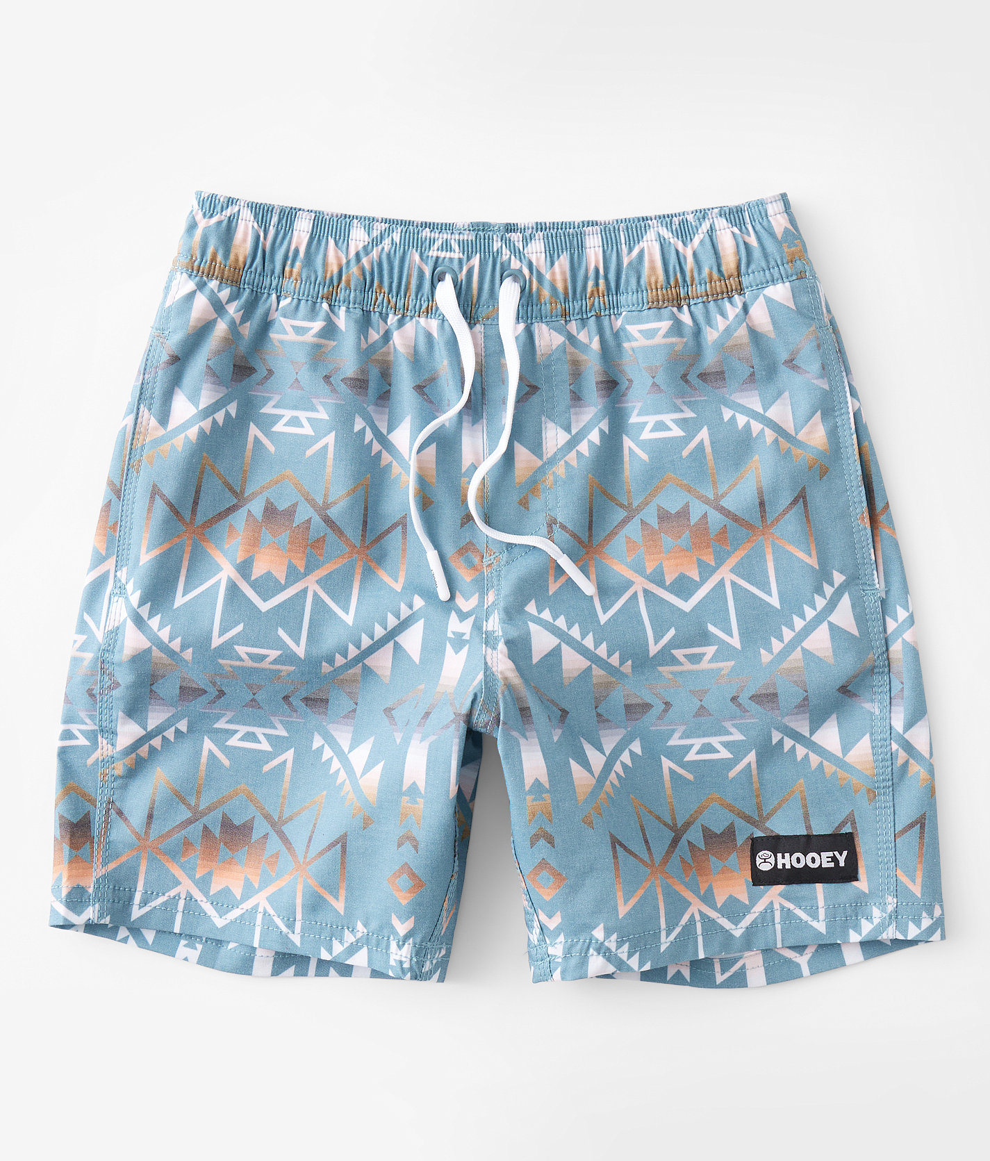 Boys - Hooey The Bigwake Stretch Swim Trunks - Boy's Swimwear in Teal Aztec