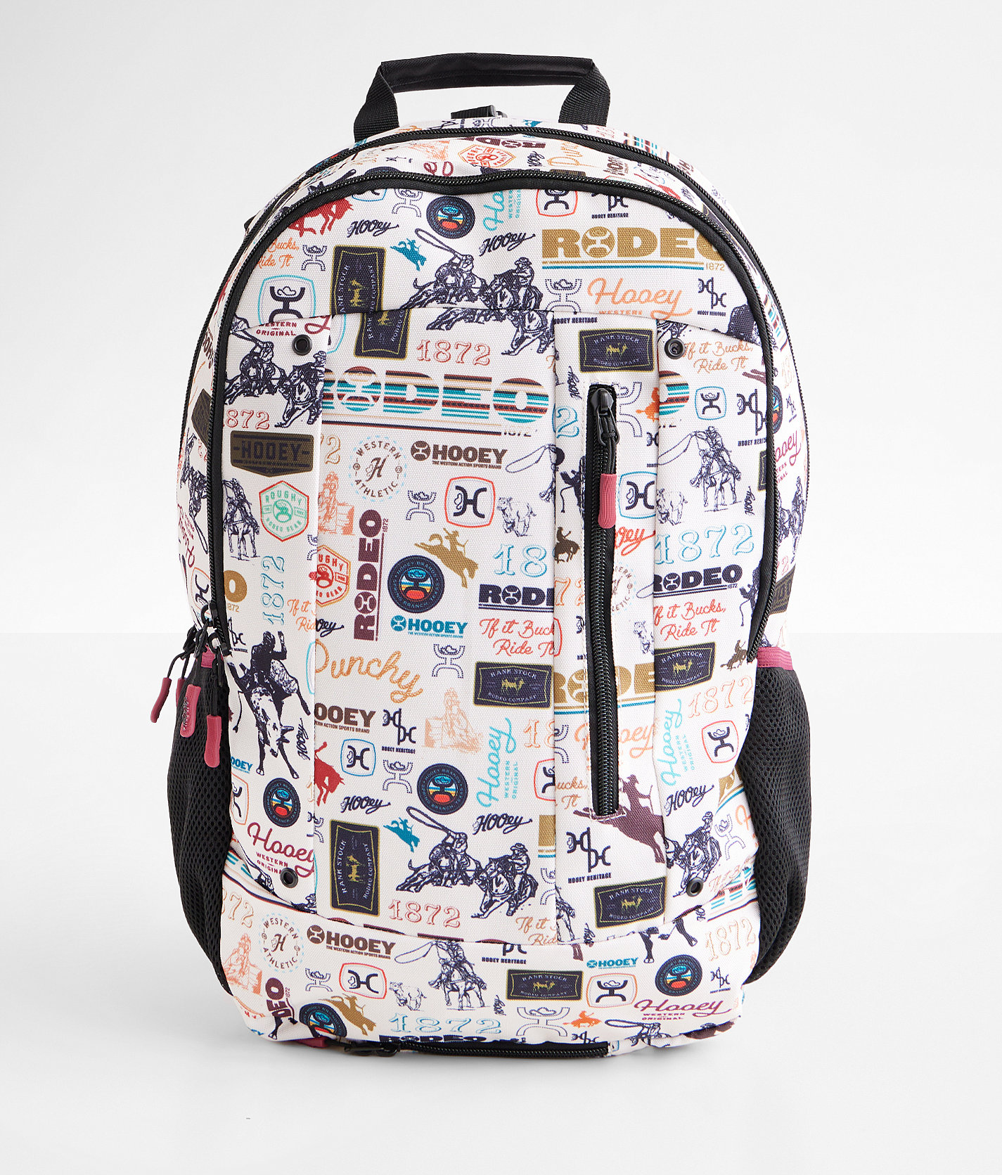 Hooey Rockstar Backpack - Men's Bags & Wallets in Cream Burgundy Black