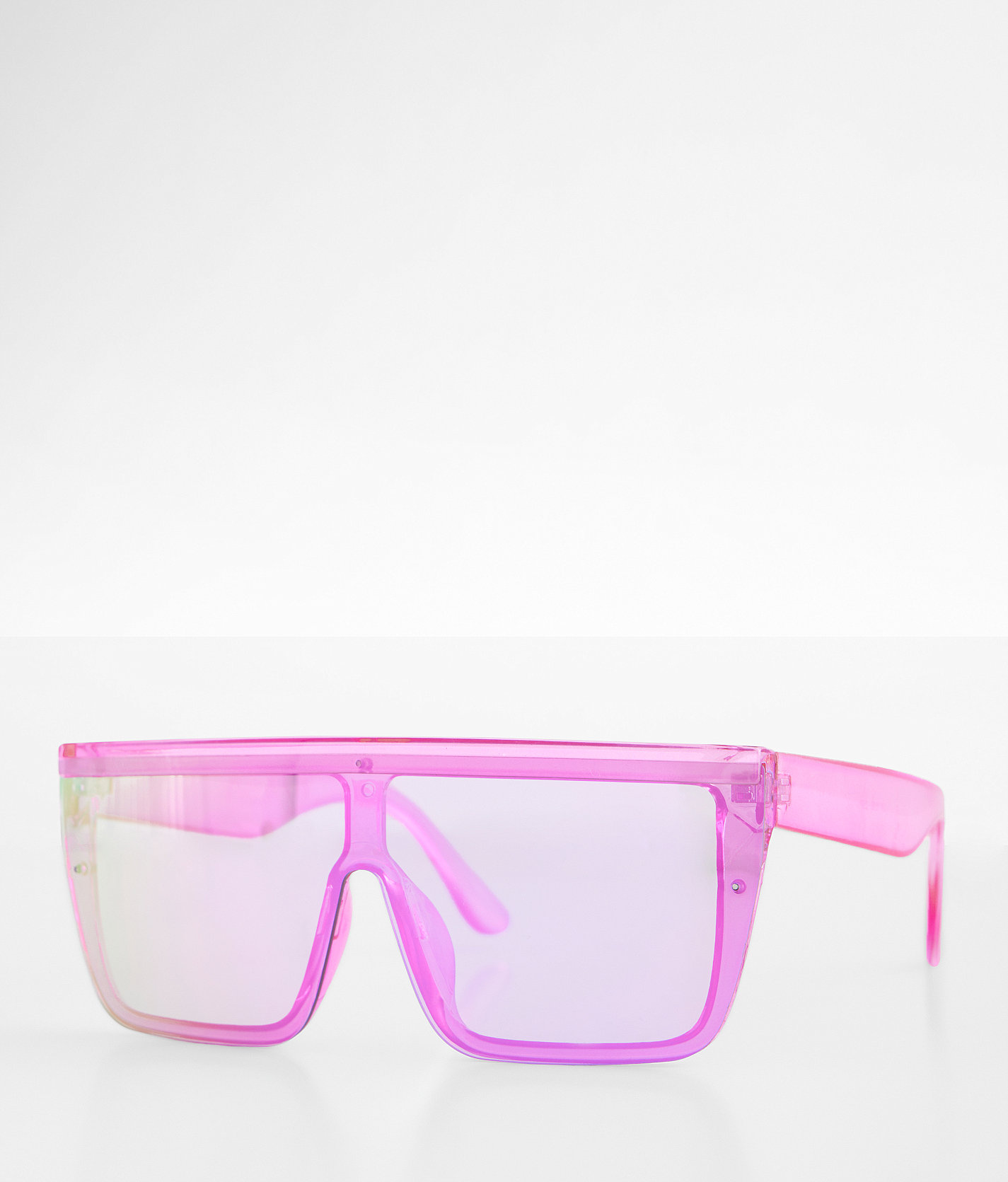 BKE Trendy Shield Sunglasses - Women's Sunglasses & Glasses in Pink