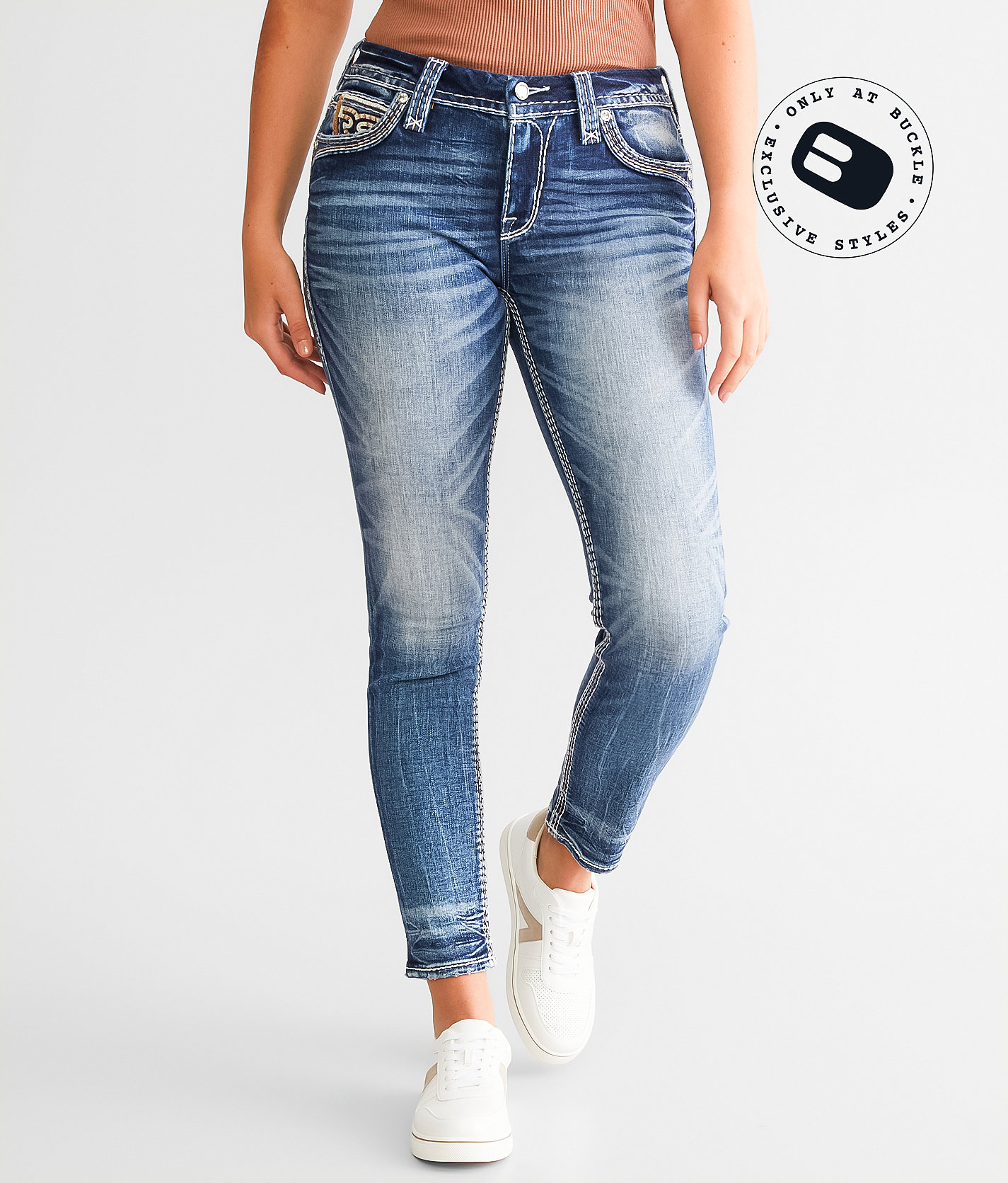 Rock Revival Sidonie Easy Ankle Skinny Stretch Jean - Women's Jeans in Sidonie EK201