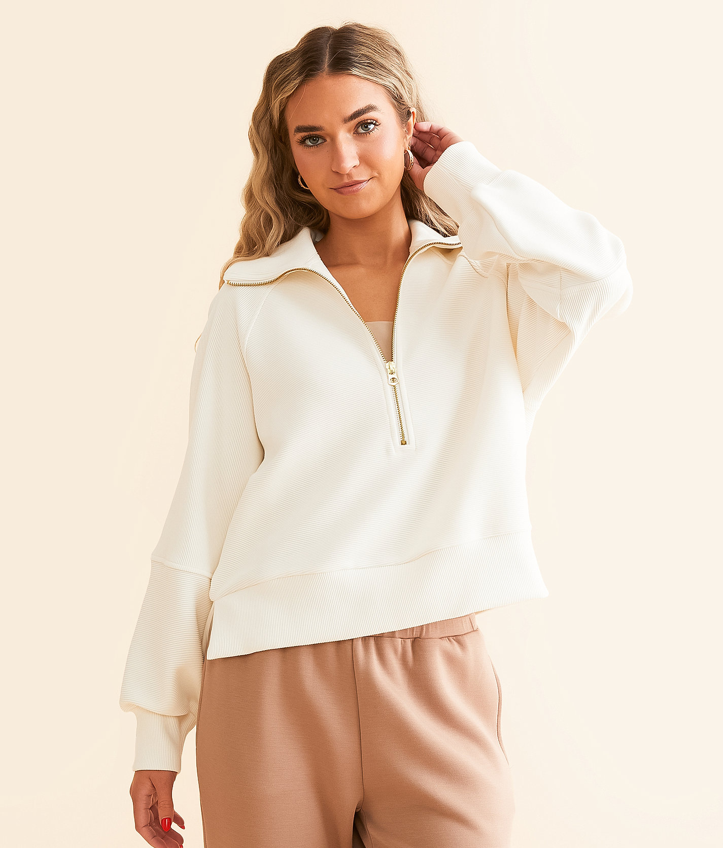 Varley Miland Sweater - Women's Sweaters in Ivory