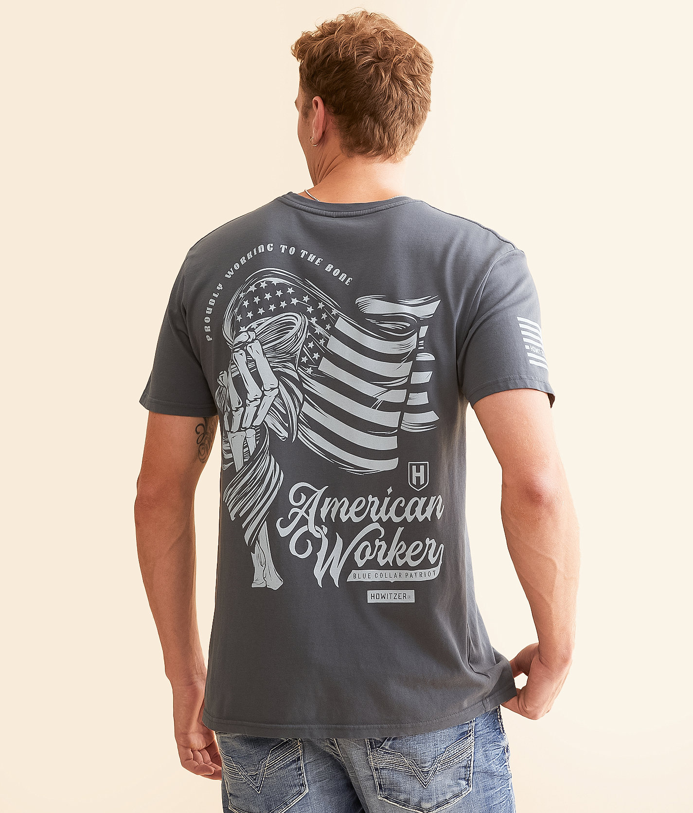 Howitzer Death Grip T-Shirt - Men's T-Shirts in Turbulence