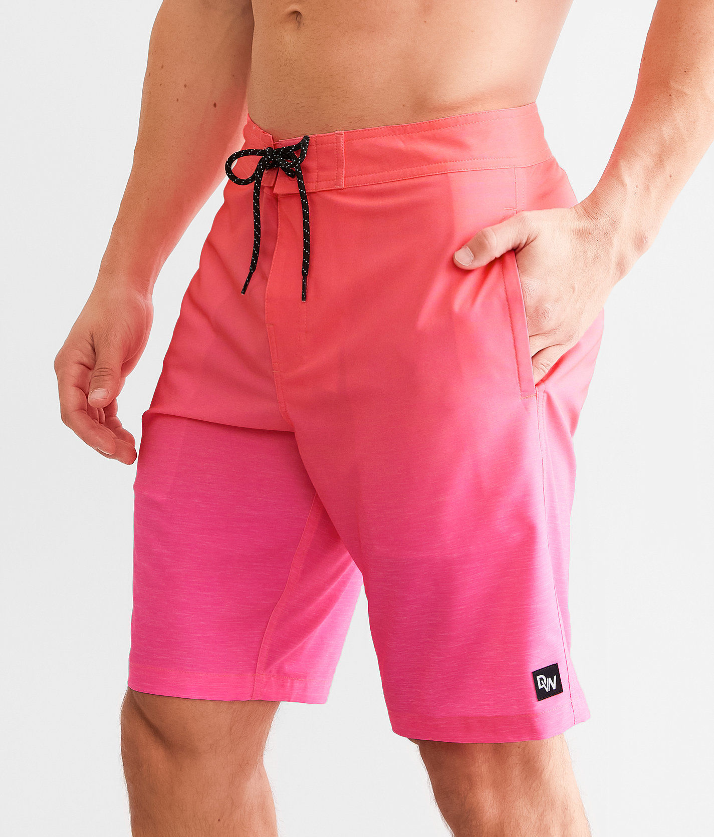 Departwest Neon Gradient Stretch Boardshort - Men's Swimwear in Pink