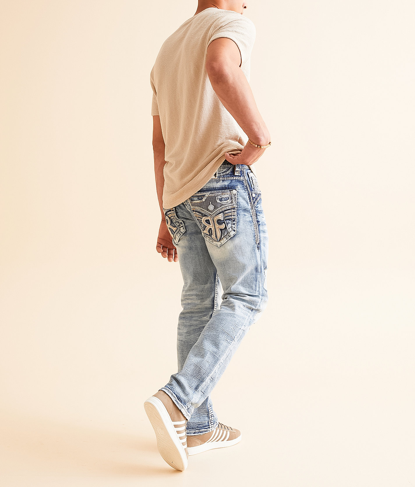 Rock Revival Beriaj Relaxed Taper Stretch Jean - Men's Jeans in Beriaj EQ202