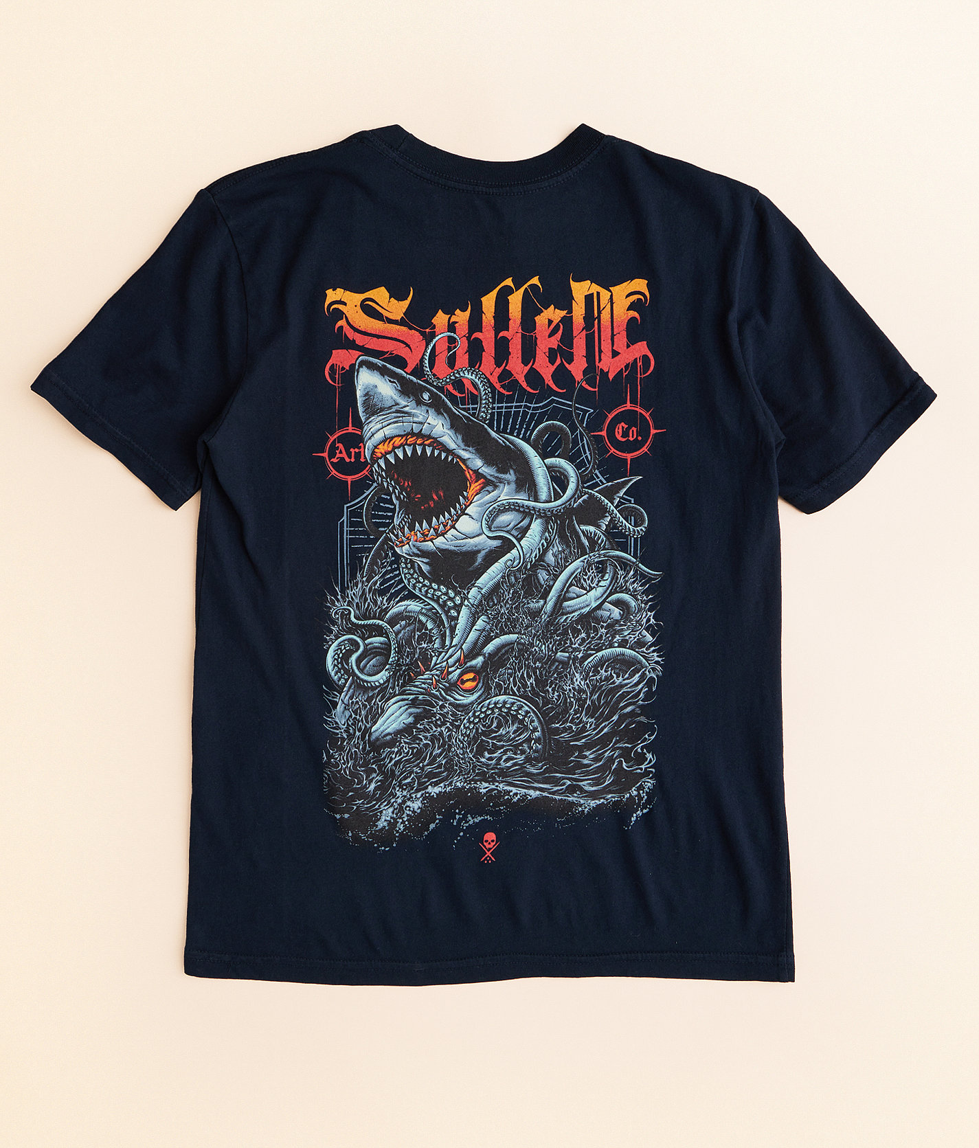Boys - Sullen Sea Battle T-Shirt - Boy's T-Shirts in Obsidian