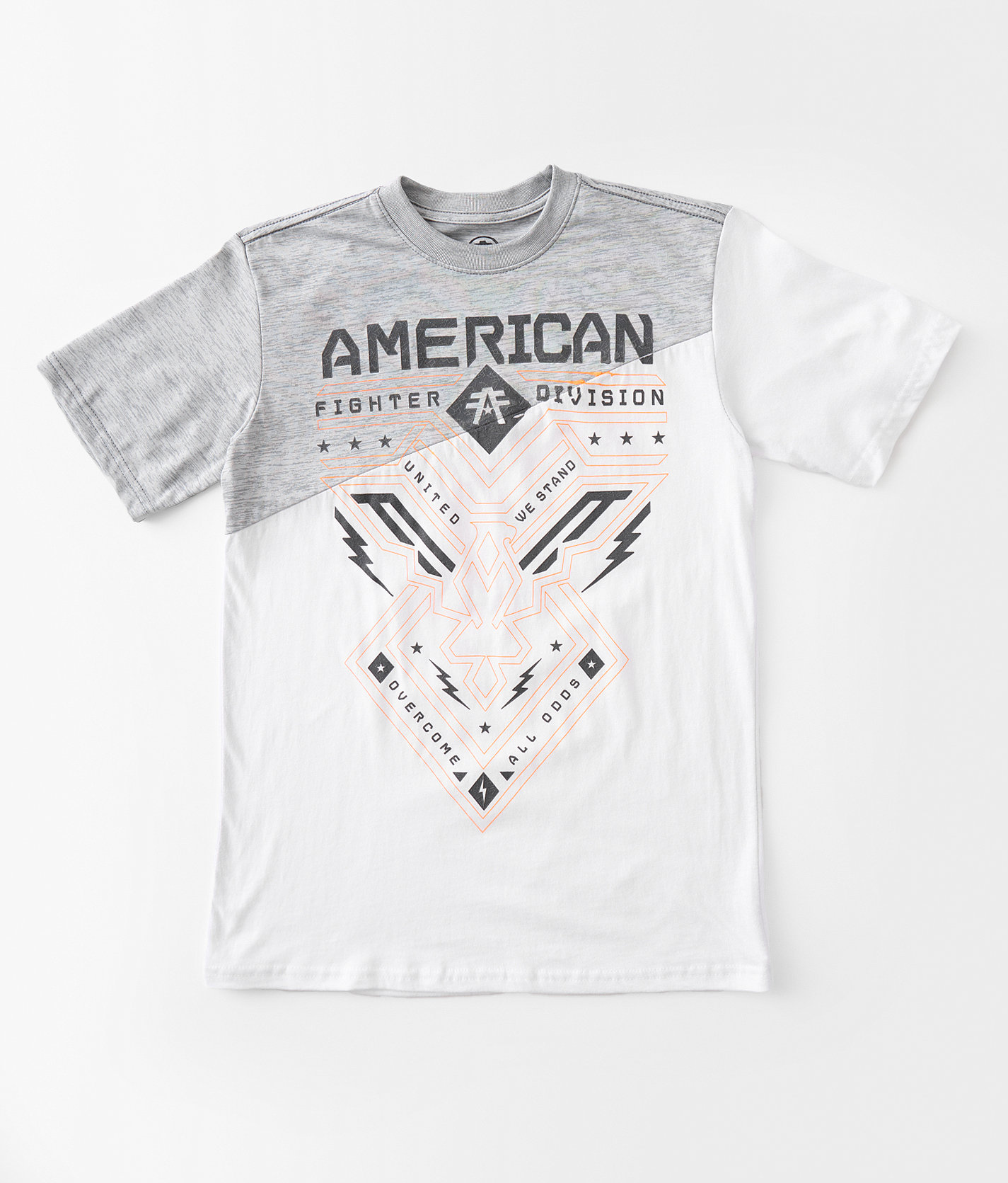 Boys - American Fighter Dugger T-Shirt - Boy's T-Shirts in White Grey