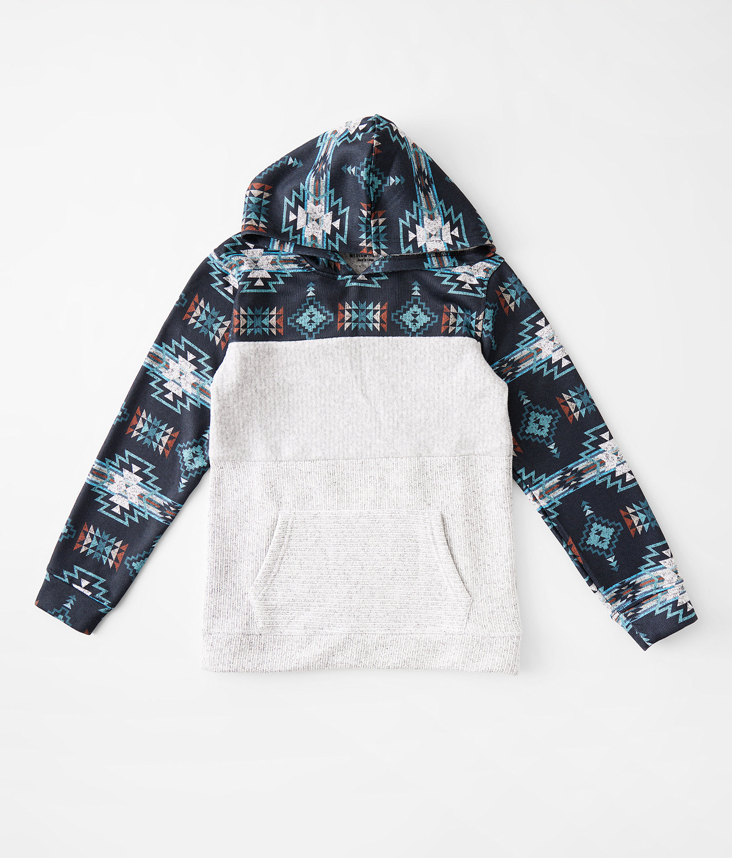 Boys - Departwest Southwest Tri Block Hooded Sweatshirt - Boy's Sweatshirts in Jet Set