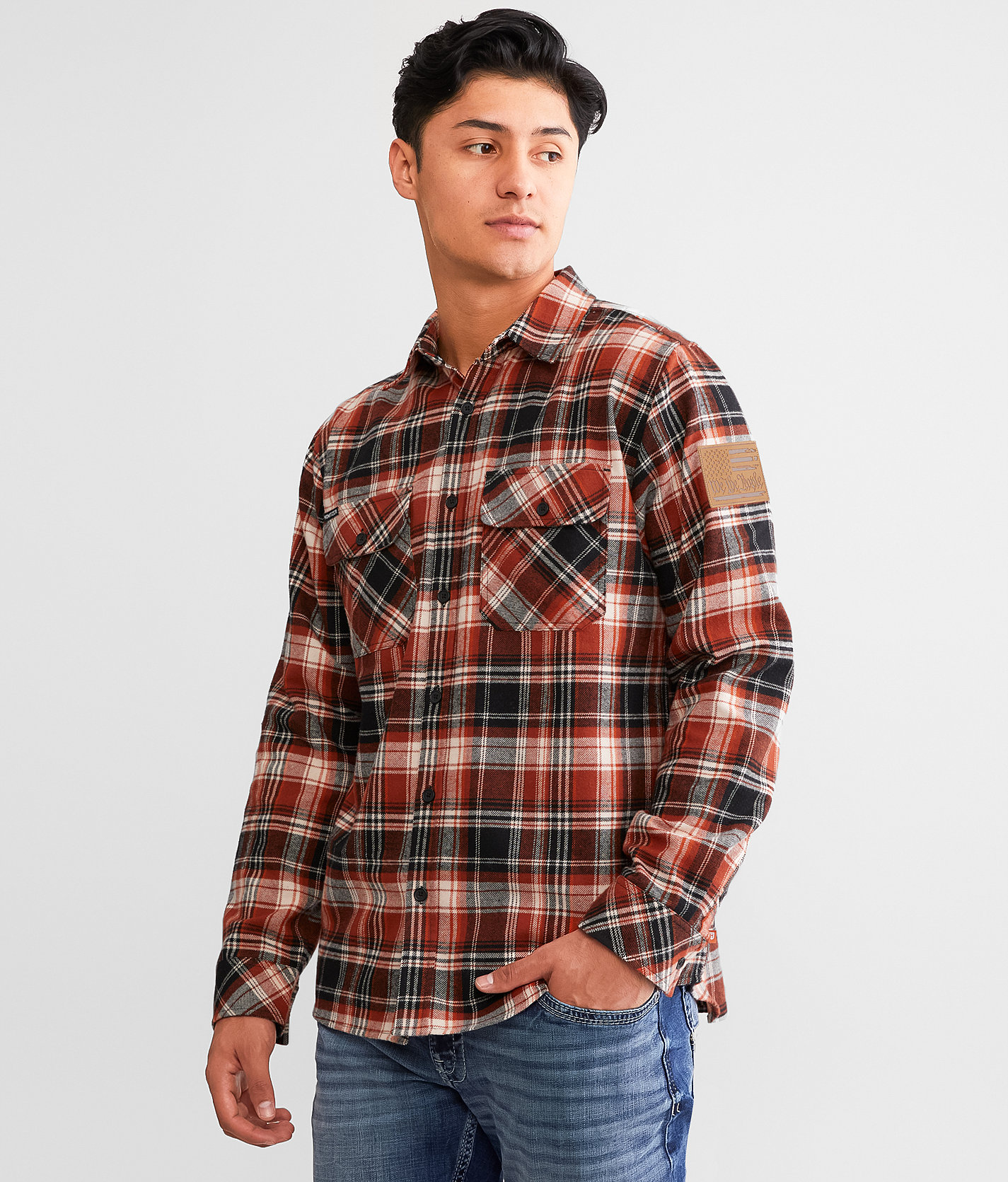 Howitzer Battalion Flannel Shirt - Men's Shirts in Rust