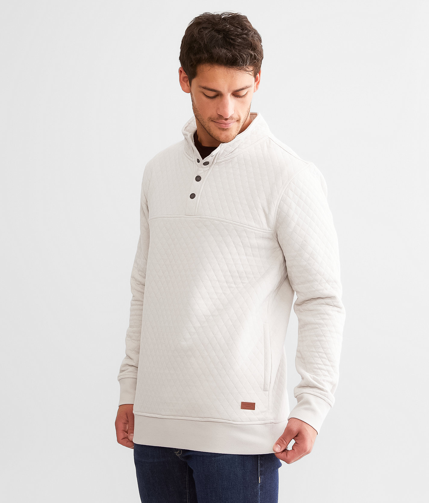 Outpost Makers Seth Quarter Snap Pullover - Men's Sweatshirts in Antarctica