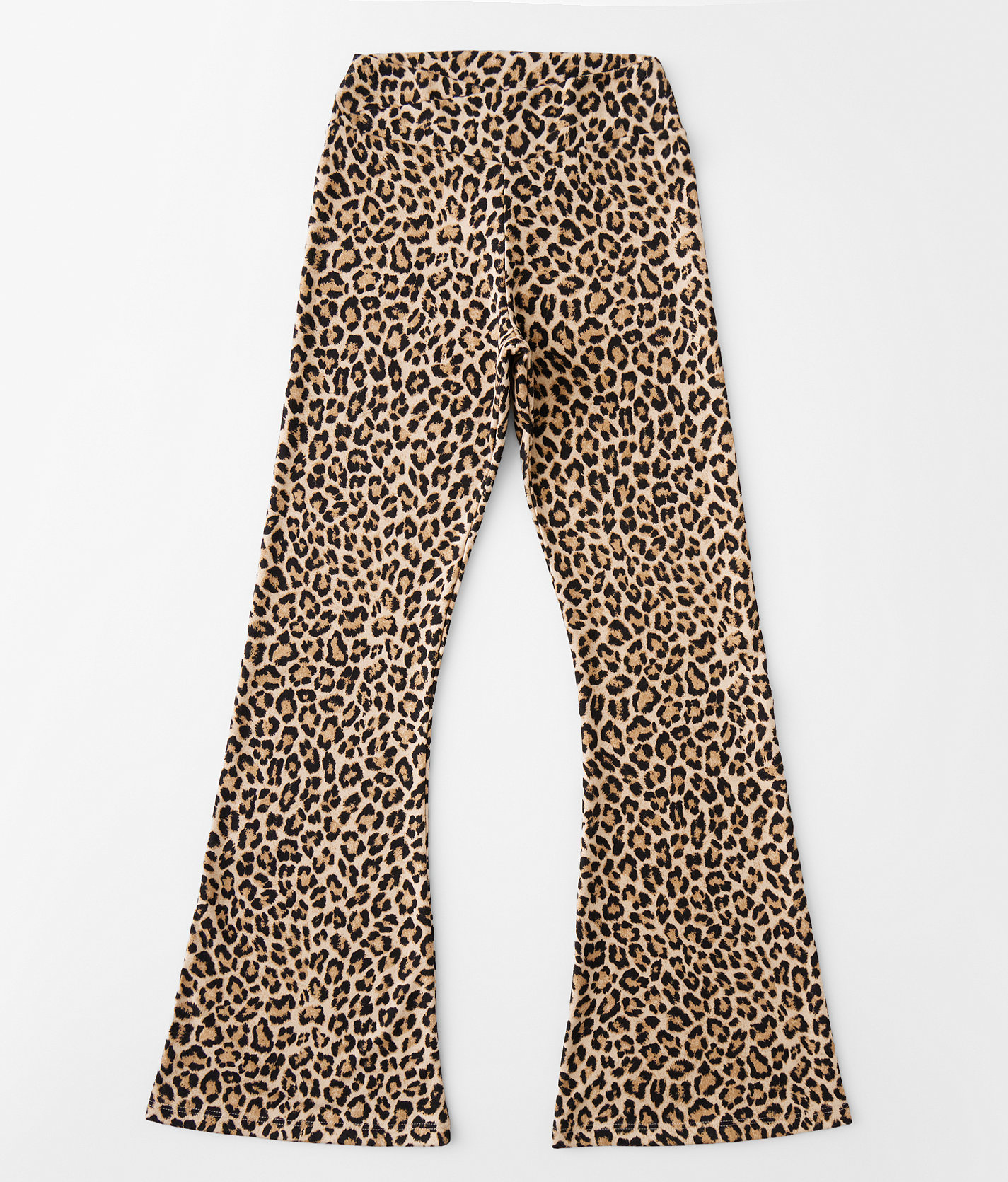 Girls - Modish Rebel Cheetah Print Flare Legging - Girl's Leggings in Black Brown