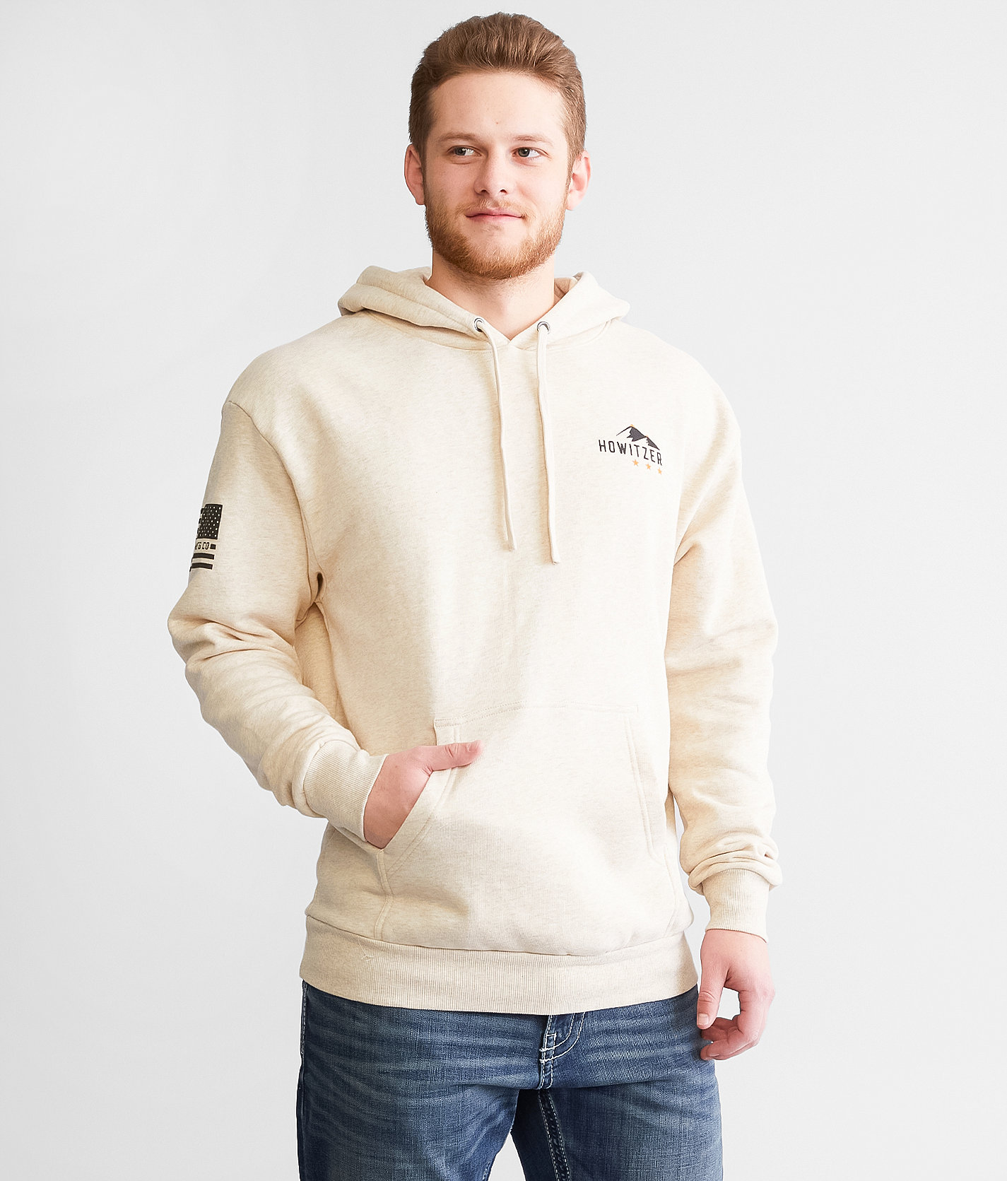 Howitzer Stalk Hooded Sweatshirt - Men's Sweatshirts in Oatmeal