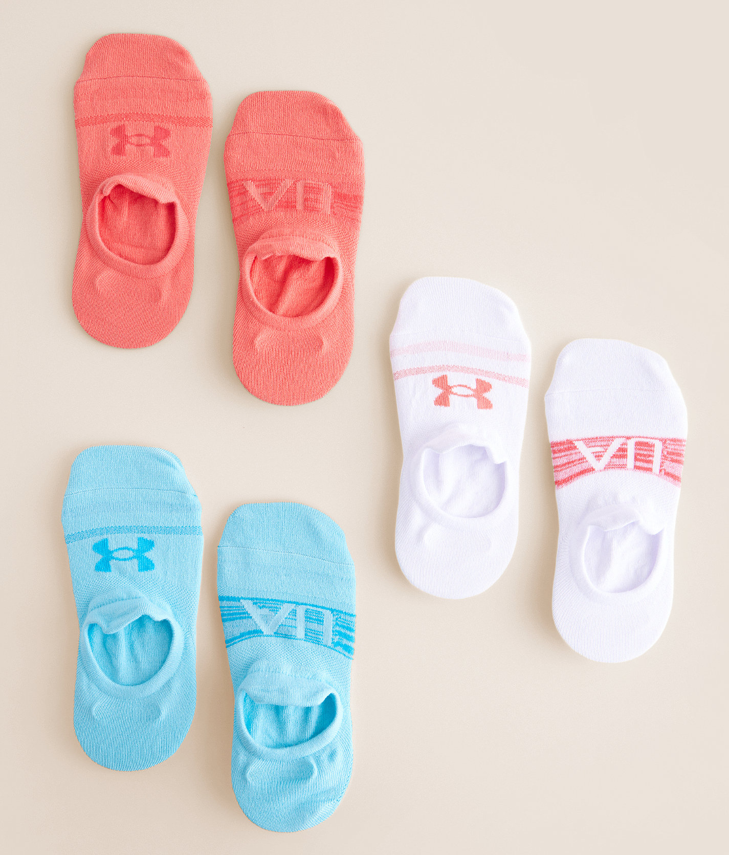 Under Armour® Essential 6 Pack Socks - Women's Socks in Sky Blue