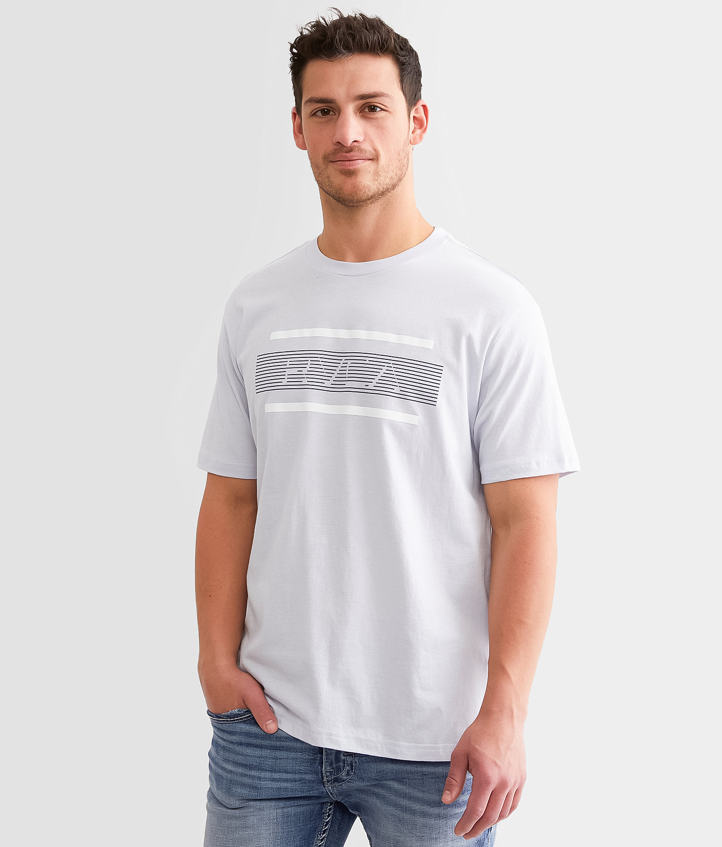 RVCA Press Balance T-Shirt - Men's T-Shirts in Grey Dawn