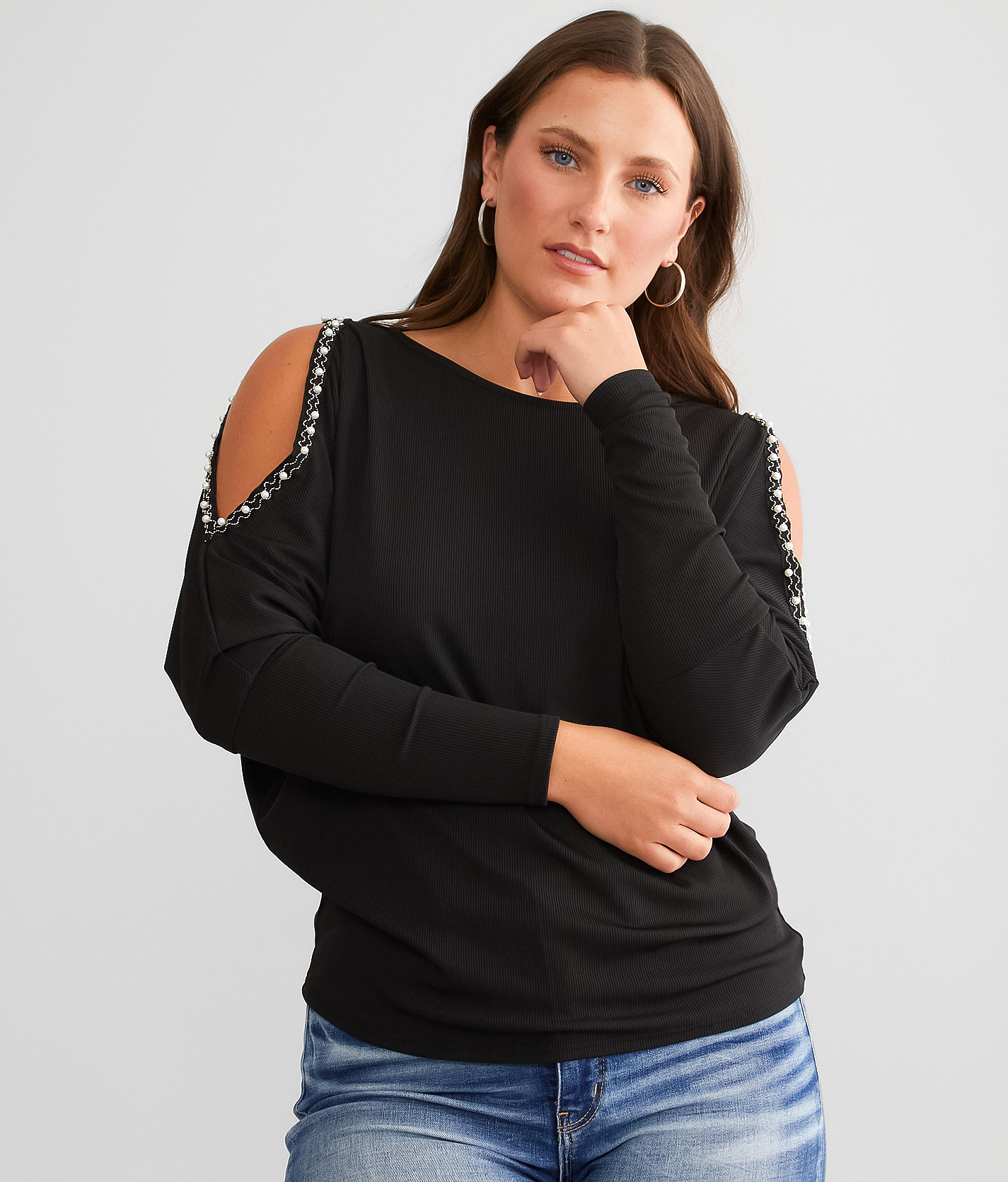 Daytrip Cold Shoulder Top - Women's Shirts & Blouses in Black