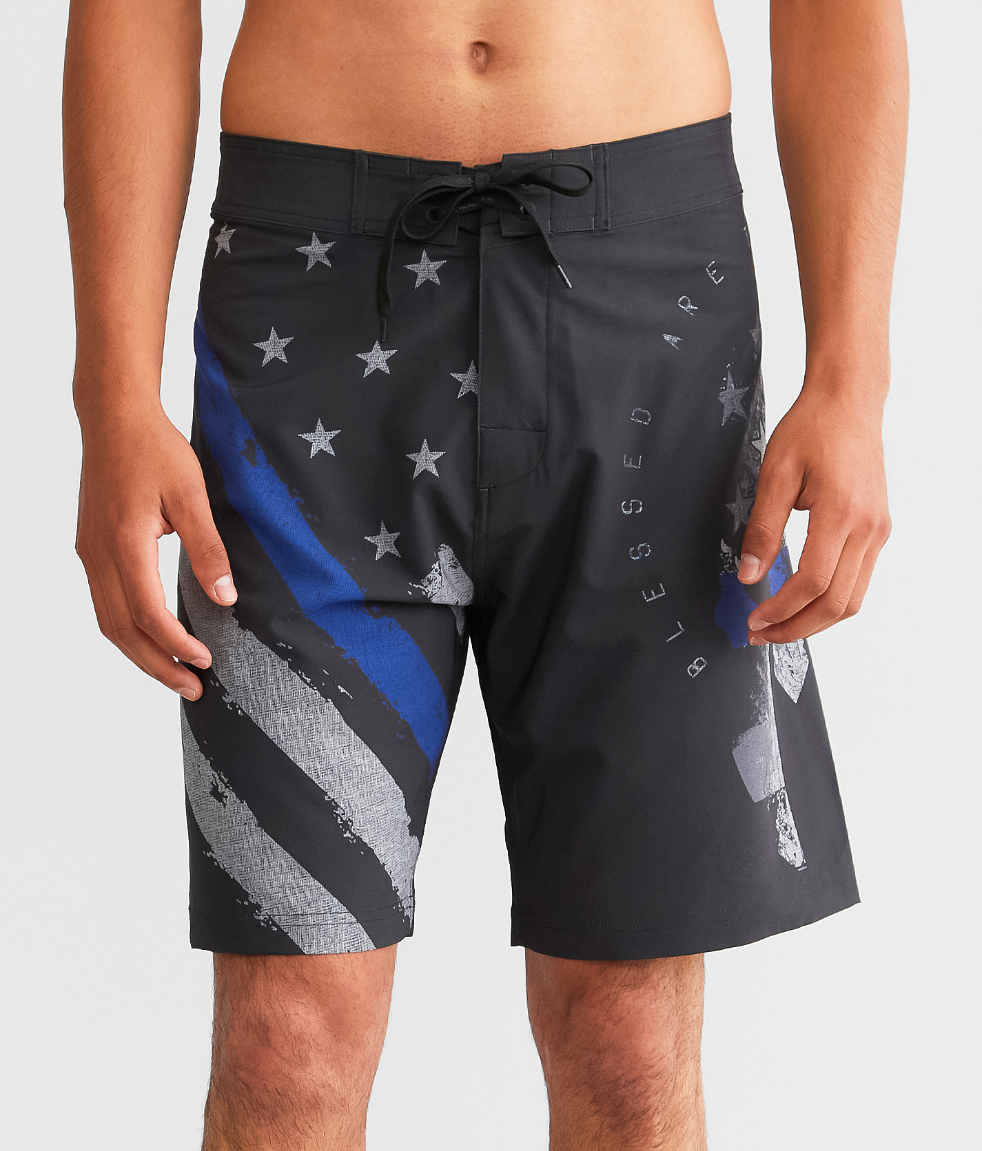Howitzer Respect Spartan Stretch Boardshort - Men's Swimwear in Black