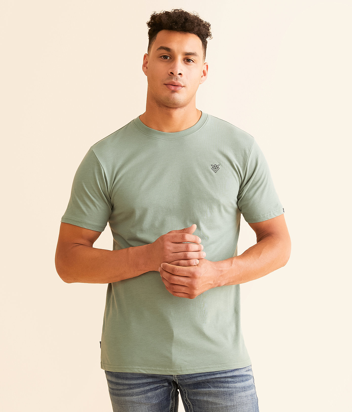 Veece Splender Split T-Shirt - Men's T-Shirts in Jade Heather