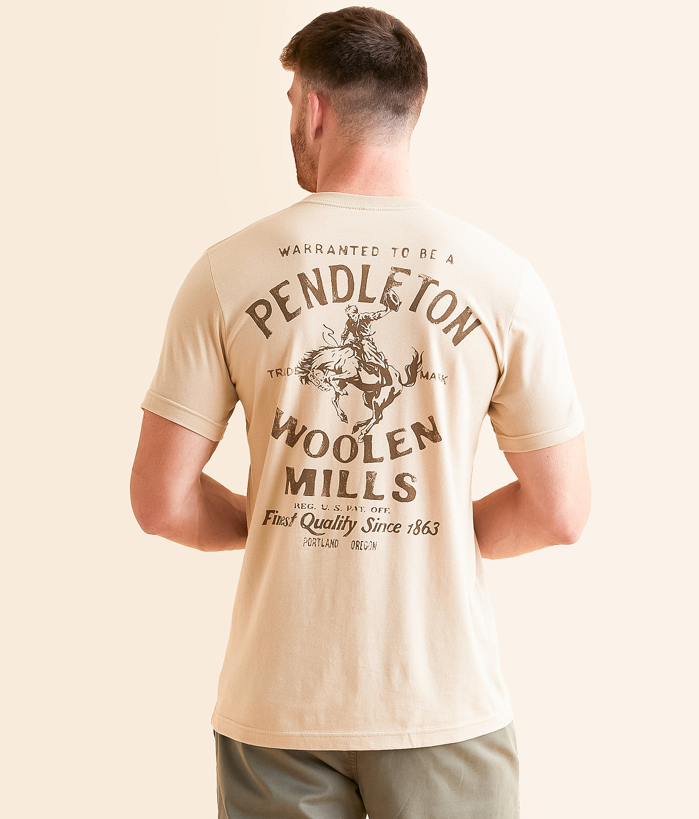 Pendleton Rodeo T-Shirt - Men's T-Shirts in Tan
