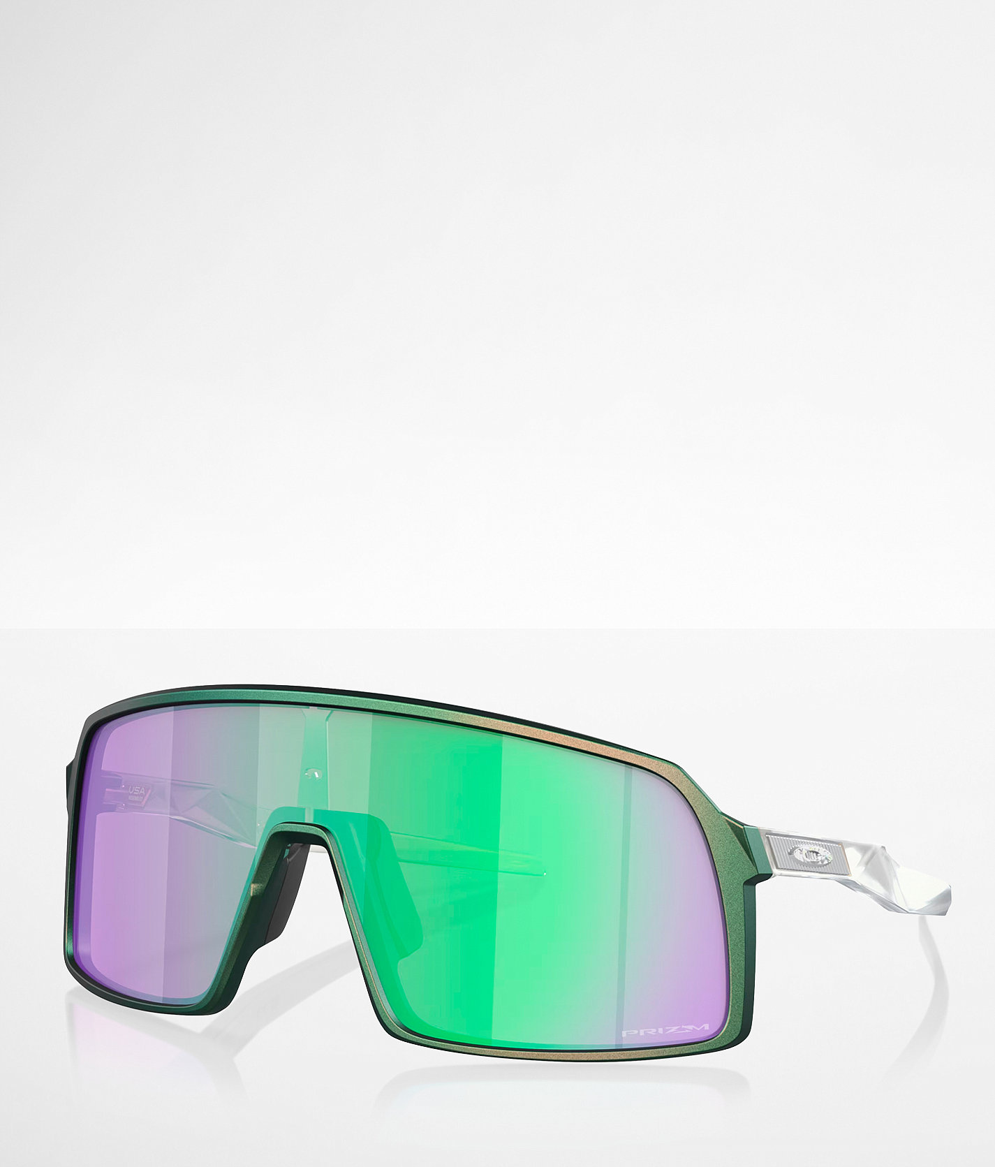 Oakley Sutro Prizm™ Sunglasses - Men's Sunglasses & Glasses in Matte Slv Grn Color Shift