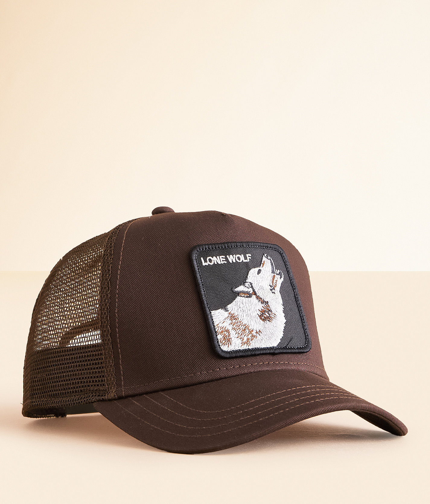 Goorin Bros. The Lone Wolf Trucker Hat - Men's Hats in Chocolate Foundant