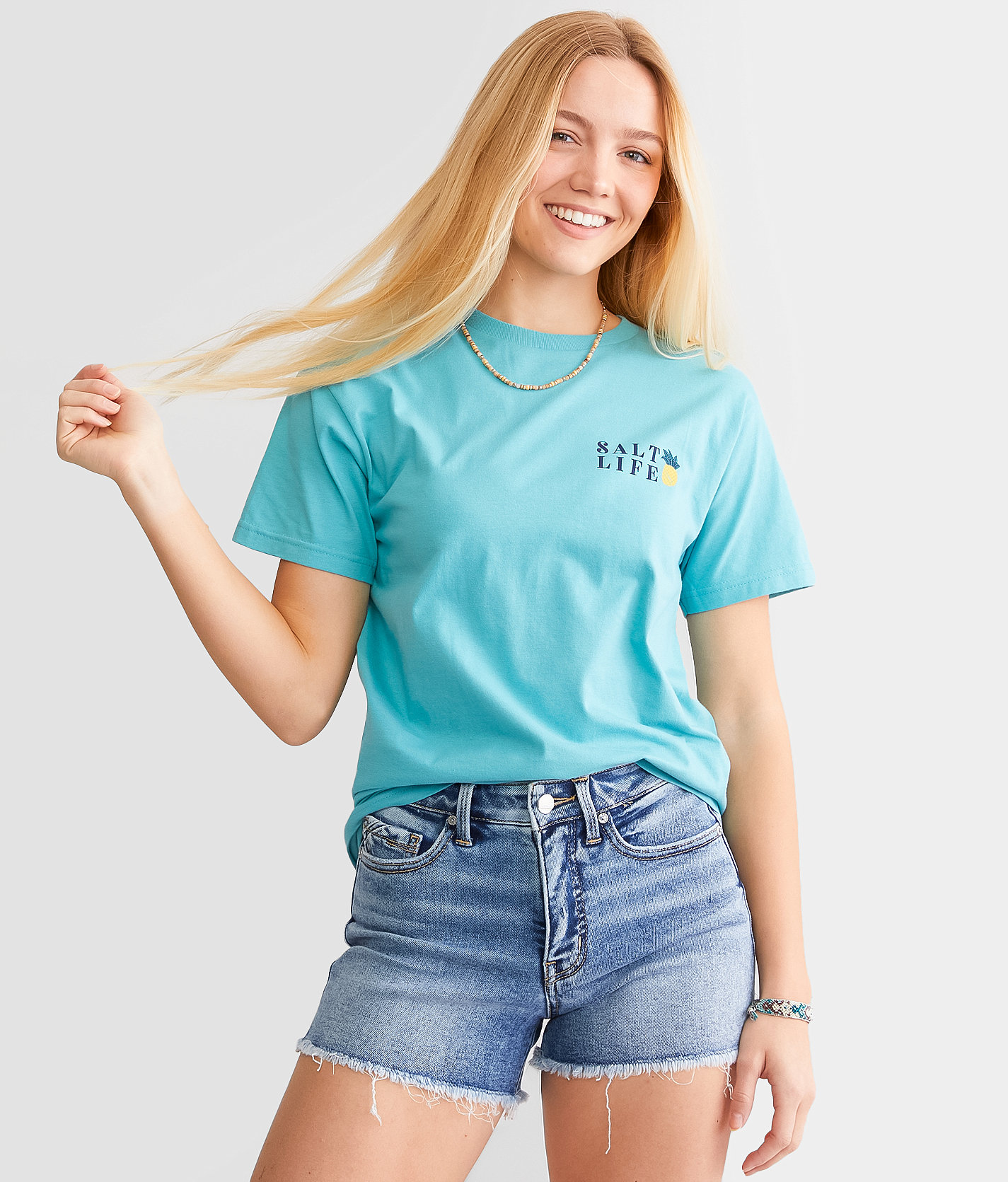 Salt Life Pineapple Spike T-Shirt - Women's T-Shirts in Sea Green