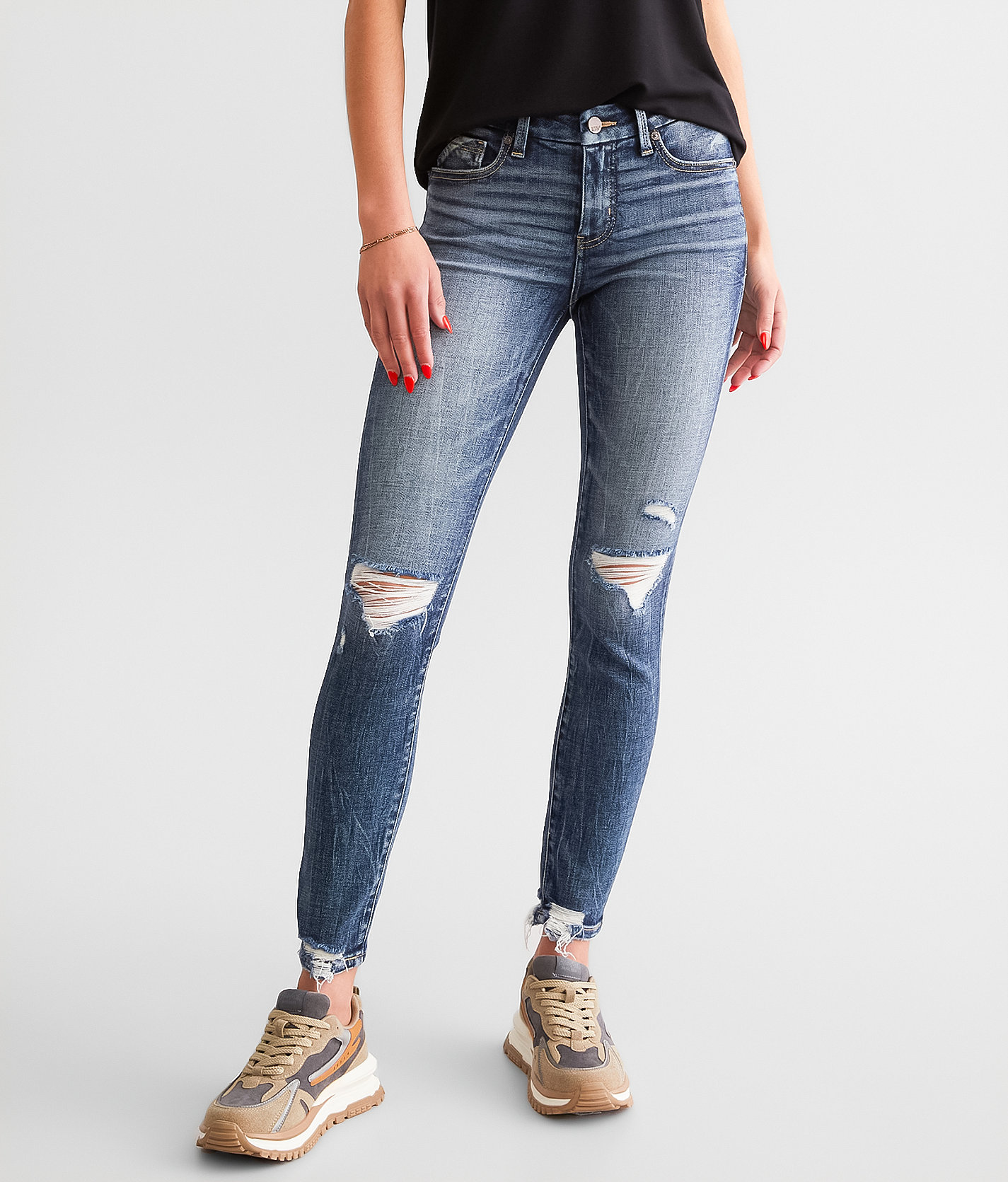 Buckle Black Fit No. 53 Ankle Skinny Stretch Jean - Women's Jeans in Eureka 2