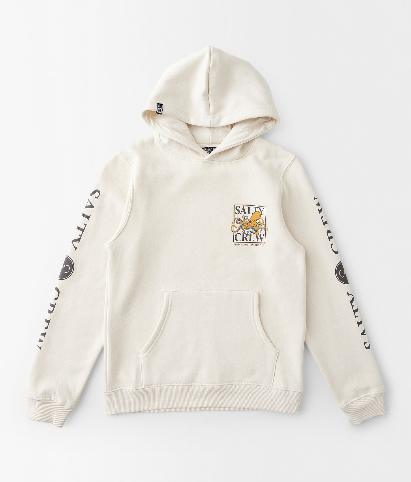Boys - Salty Crew Ink Slinger Hooded Sweatshirt - Boy's Sweatshirts in Bone