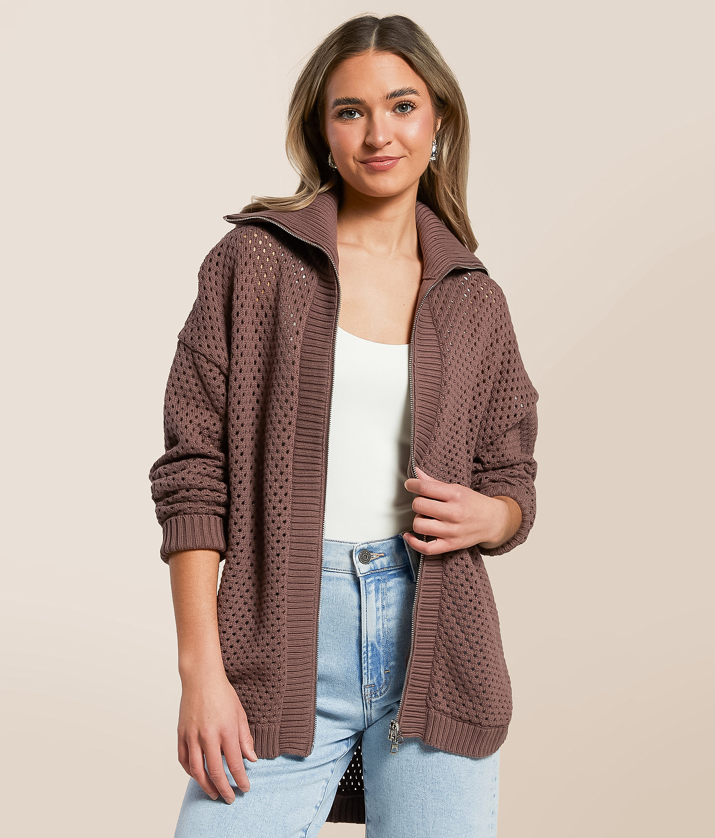 Varley Finn Longline Jacket - Women's Activewear in Peppercorn