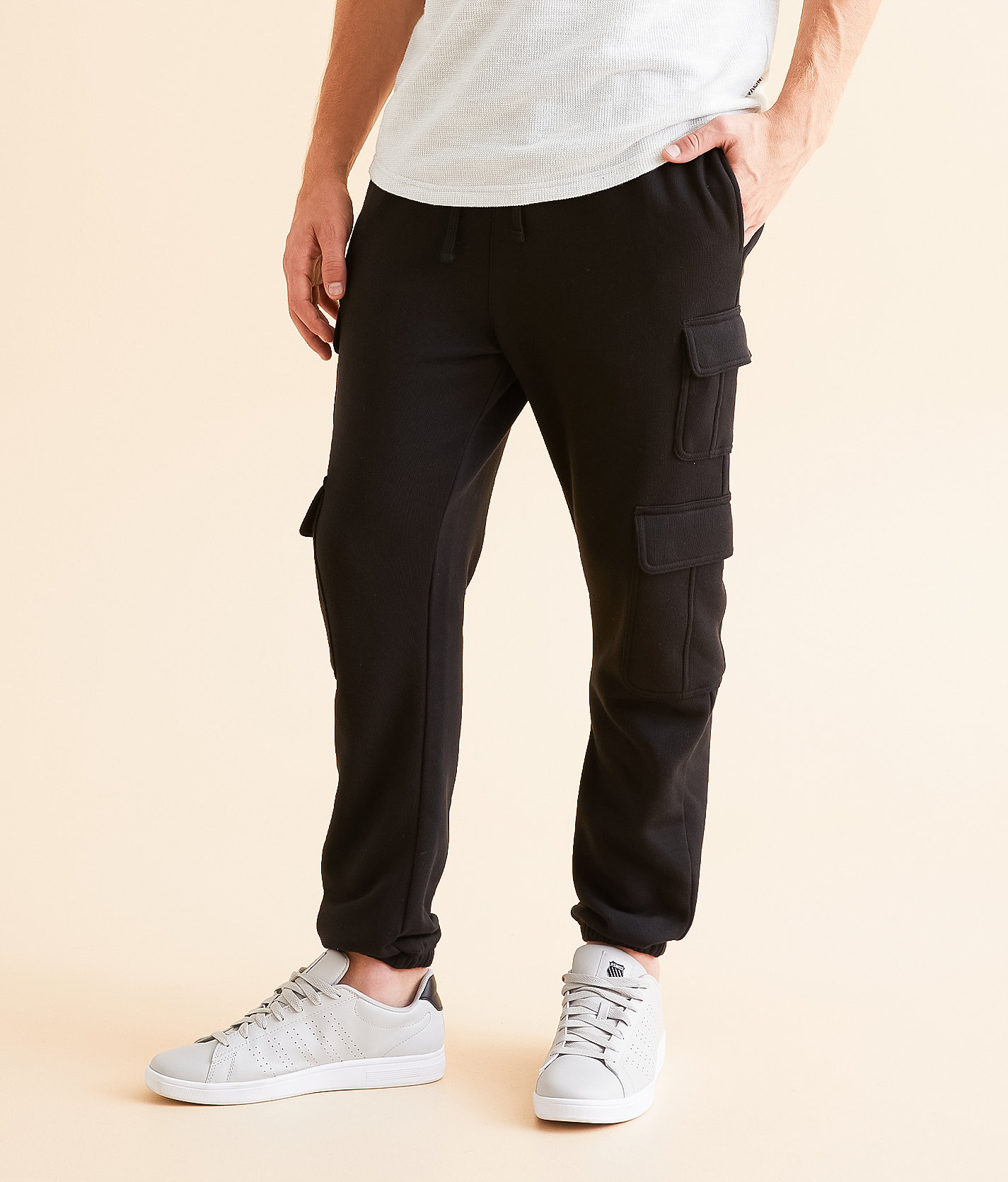 Nova Industries Cargo Jogger - Men's Sweatpants in Black