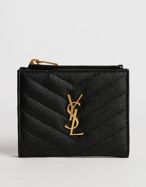 Cassandre Monogram Calfskin Leather Bi-Fold Wallet