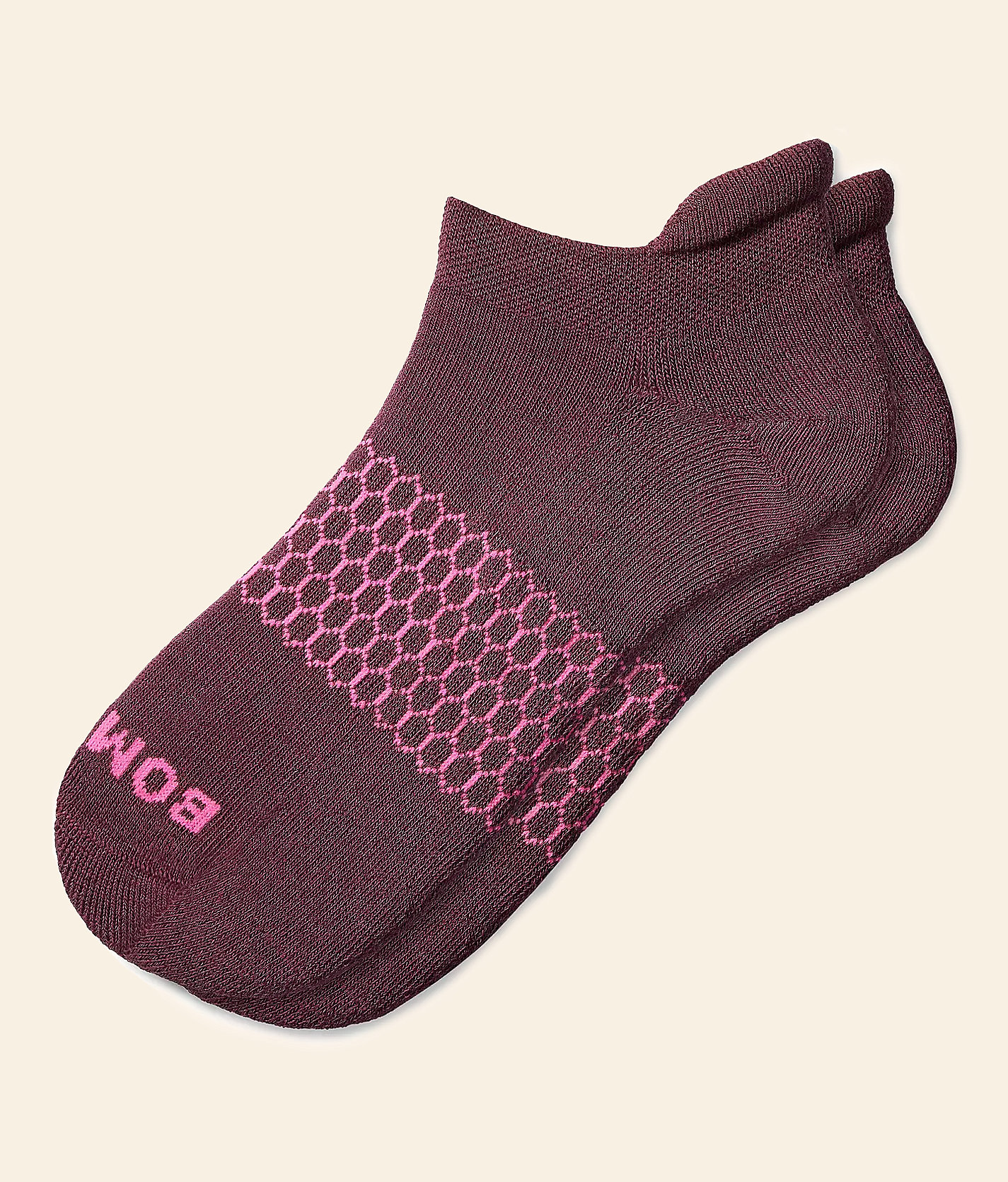 Bombas® Core Classic Ankle Socks - Women's Socks in Burgundy Neon Pink