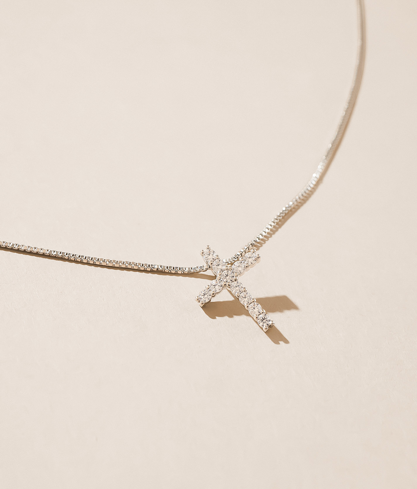 Sahira Jewelry Design Raya Cross Necklace - Women's Jewelry in Silver