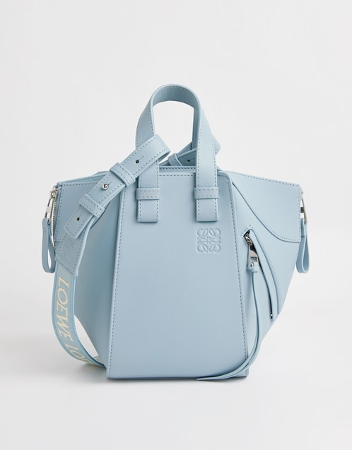 Compact Hammock Satin Calfskin Crossbody Bag