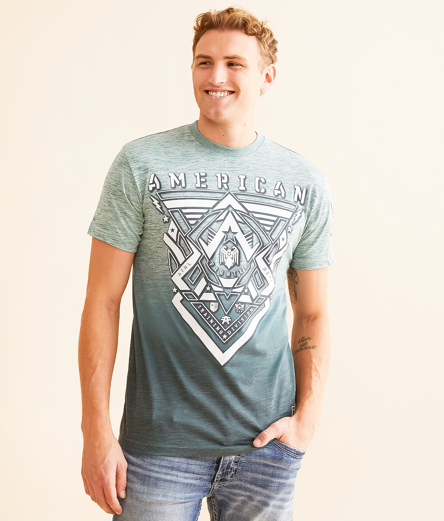 American Fighter Dobson T-Shirt - Men's T-Shirts in Sagebrush Green