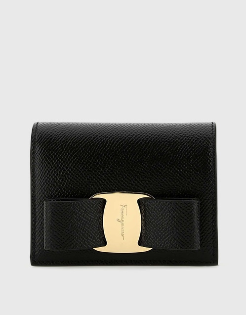 Vara Bow Grained Leather Wallet