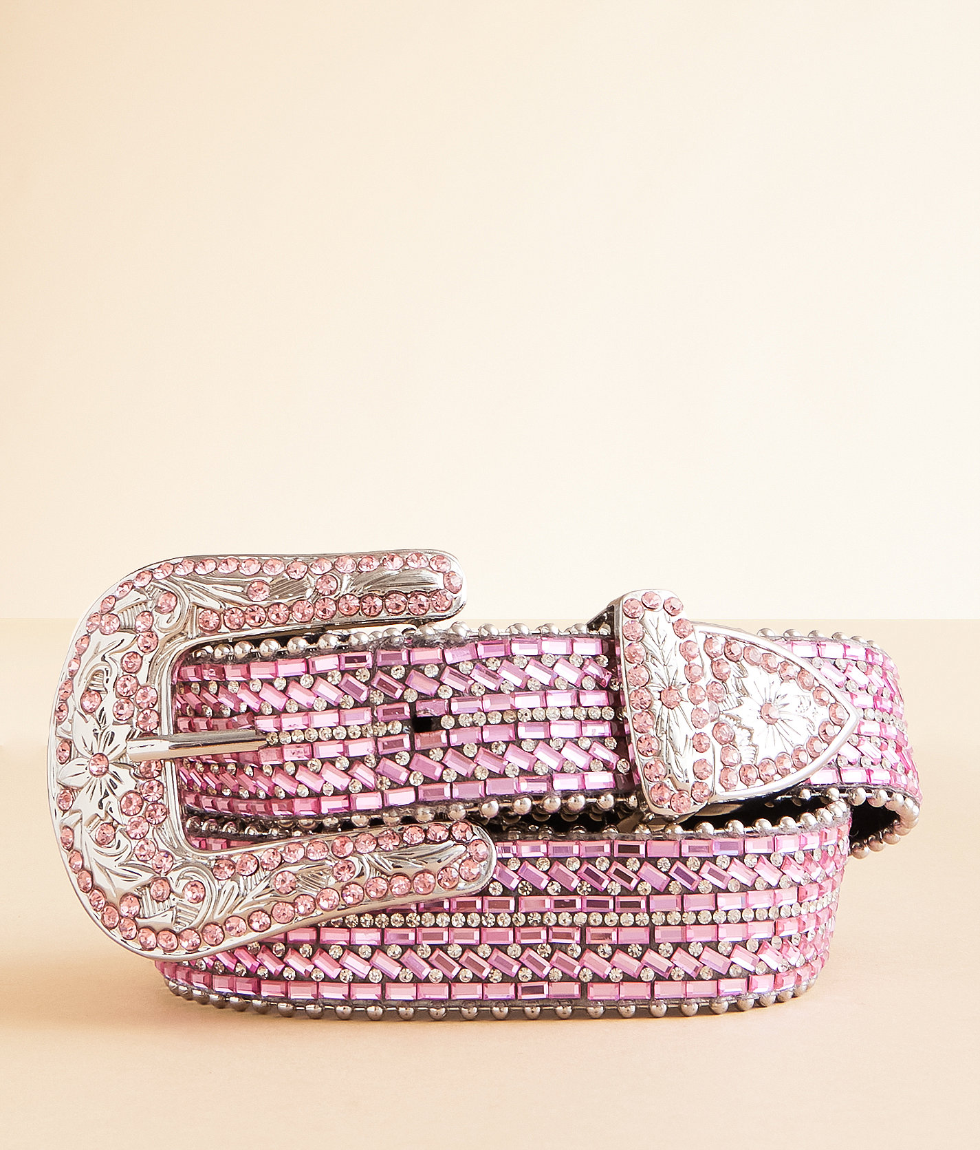 Girls - BKE Glitz Western Belt - Girl's Belts in Pink