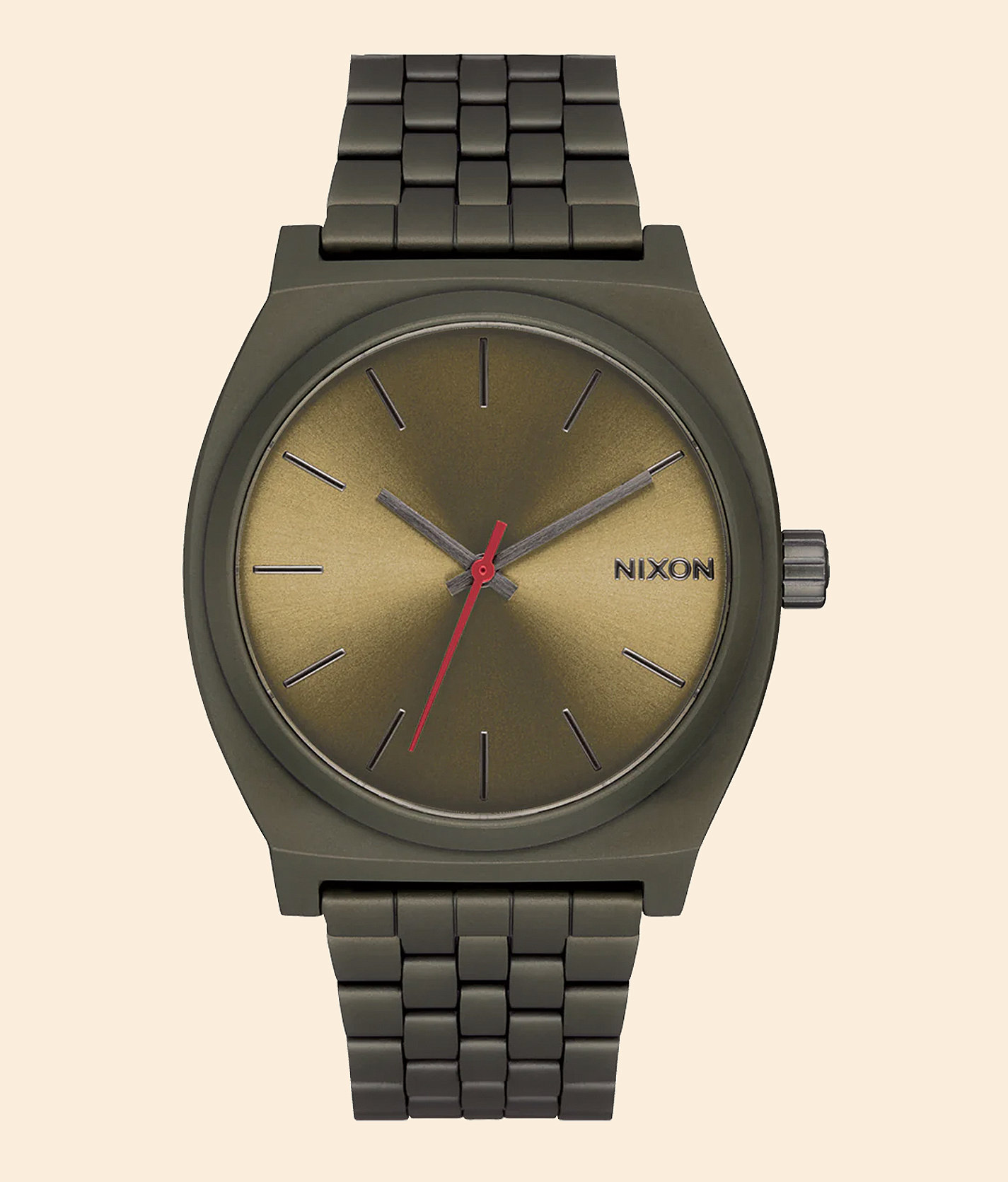 Nixon The Time Teller Watch - Men's Watches in Dark Olive Dark Olive