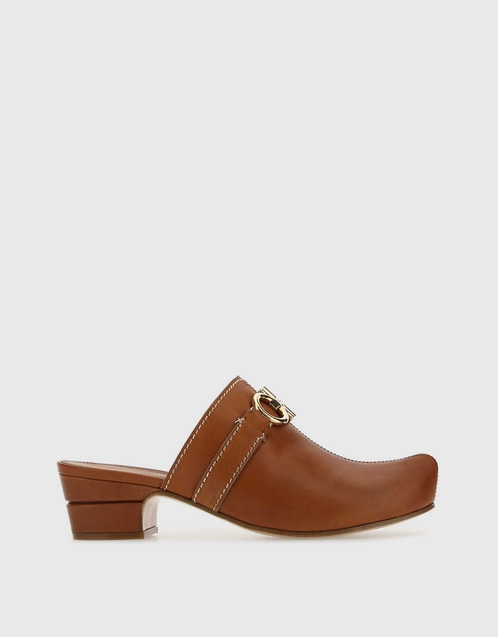 Phobos Gancini Calf Leather Mule Sandals