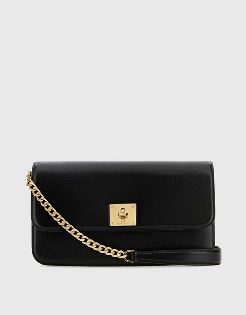 Gioia Leather Flap Crossbody Bag