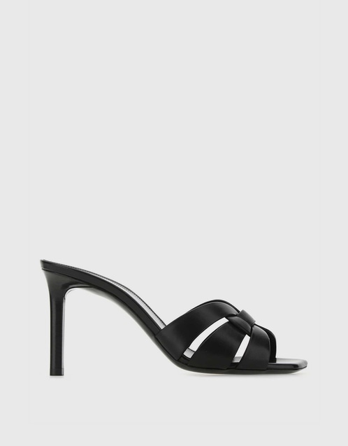 Leather Stiletto High-Heeled Sandals