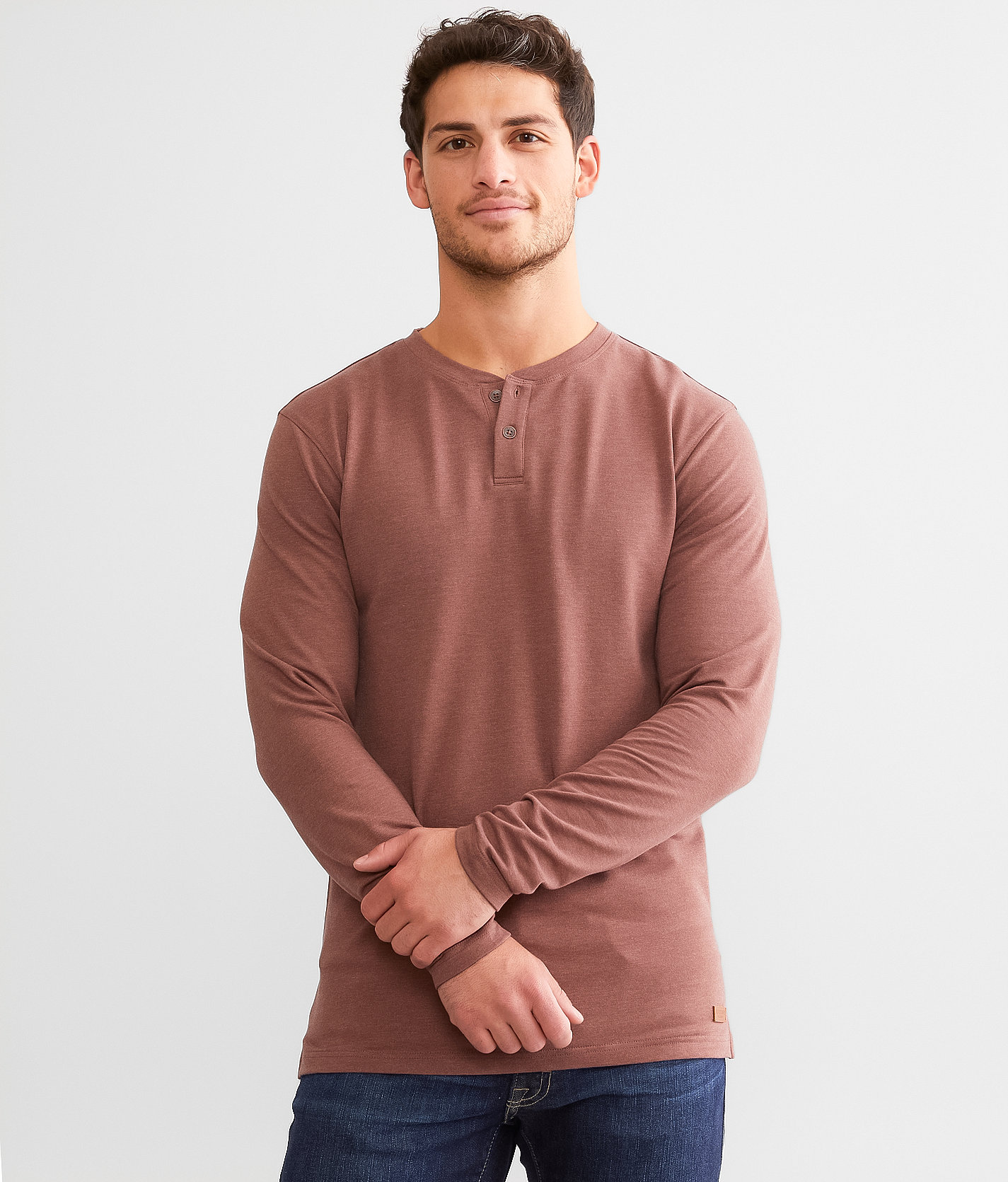 Outpost Makers Slauson Henley - Men's T-Shirts in Brunette