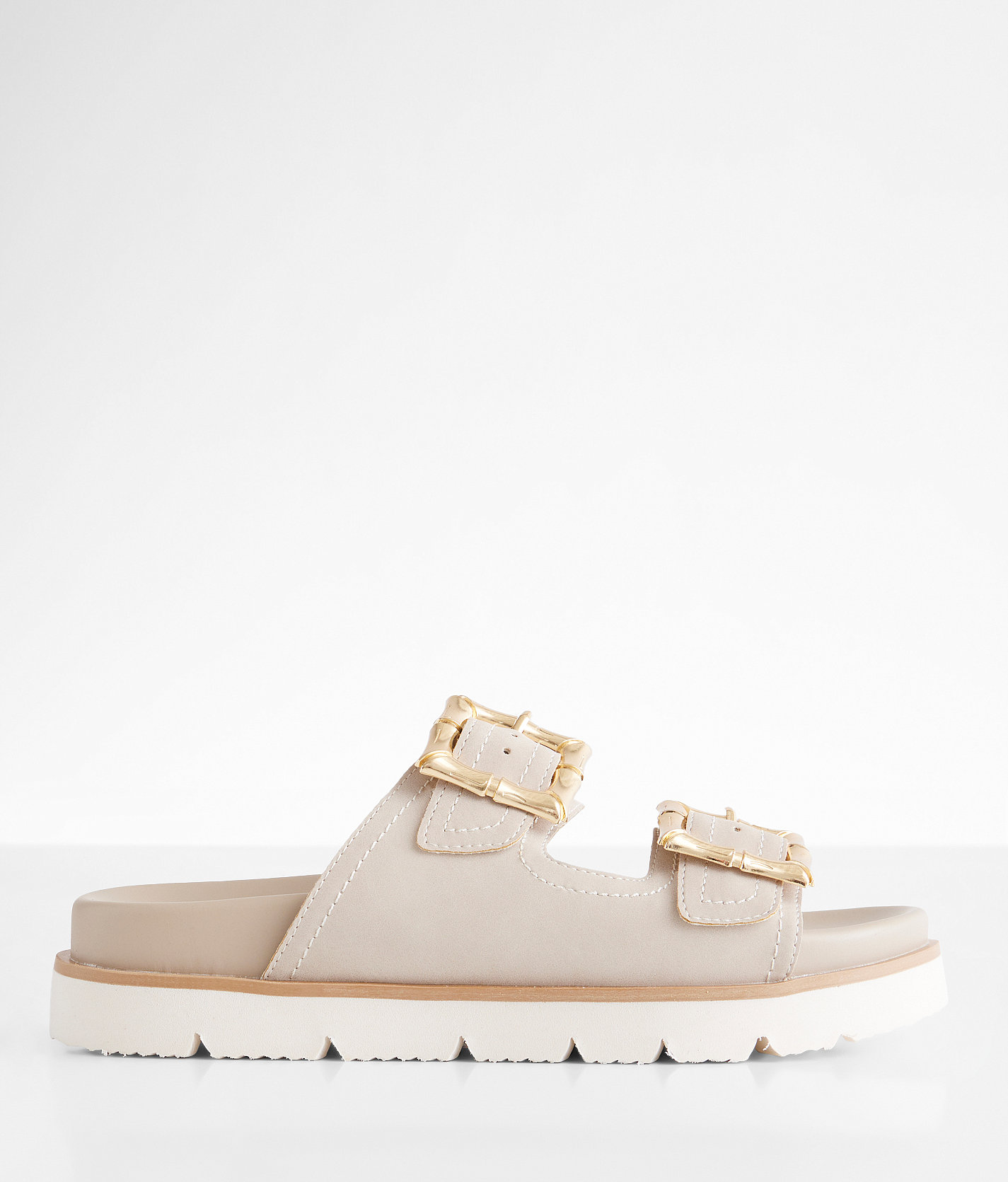 Oasis Society Sloane Double Strap Sandal - Women's Shoes in Light Grey
