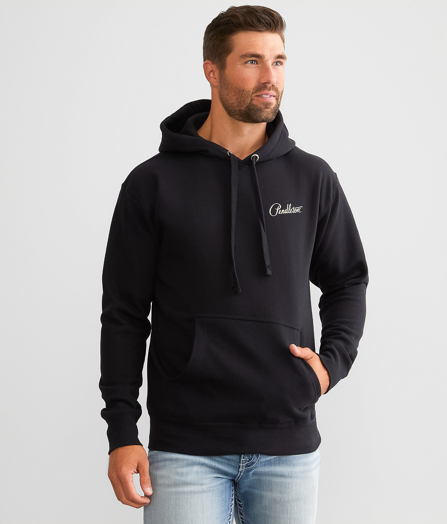 Pendleton Juniper Mesa Skull Hooded Sweatshirt - Men's Sweatshirts in Black