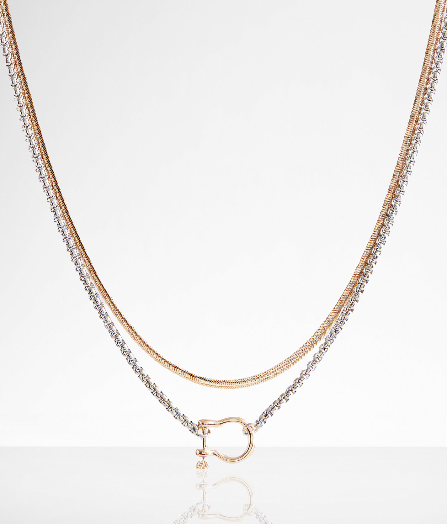 boutique by BKE 2 Pack Mixed Necklace Set - Women's Jewelry in Gold Silver