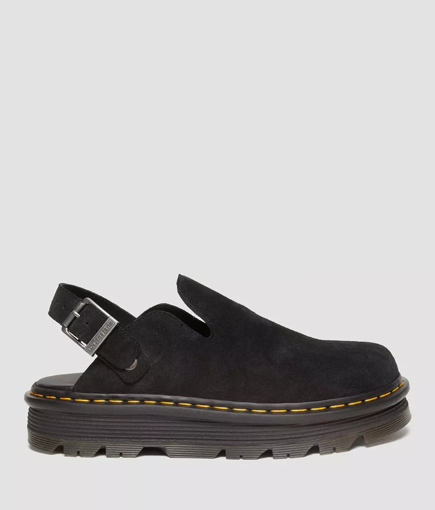 Dr. Martens Zebzag Suede Mule - Women's Shoes in Black