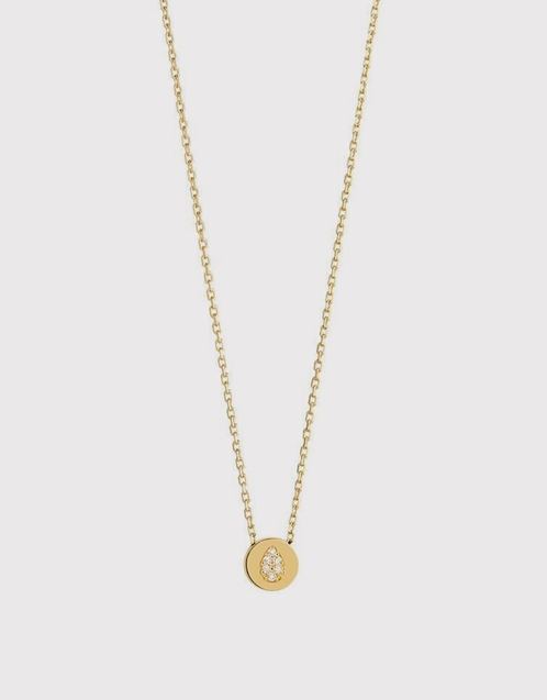 Modern Words Fine-Tear Drop Necklace