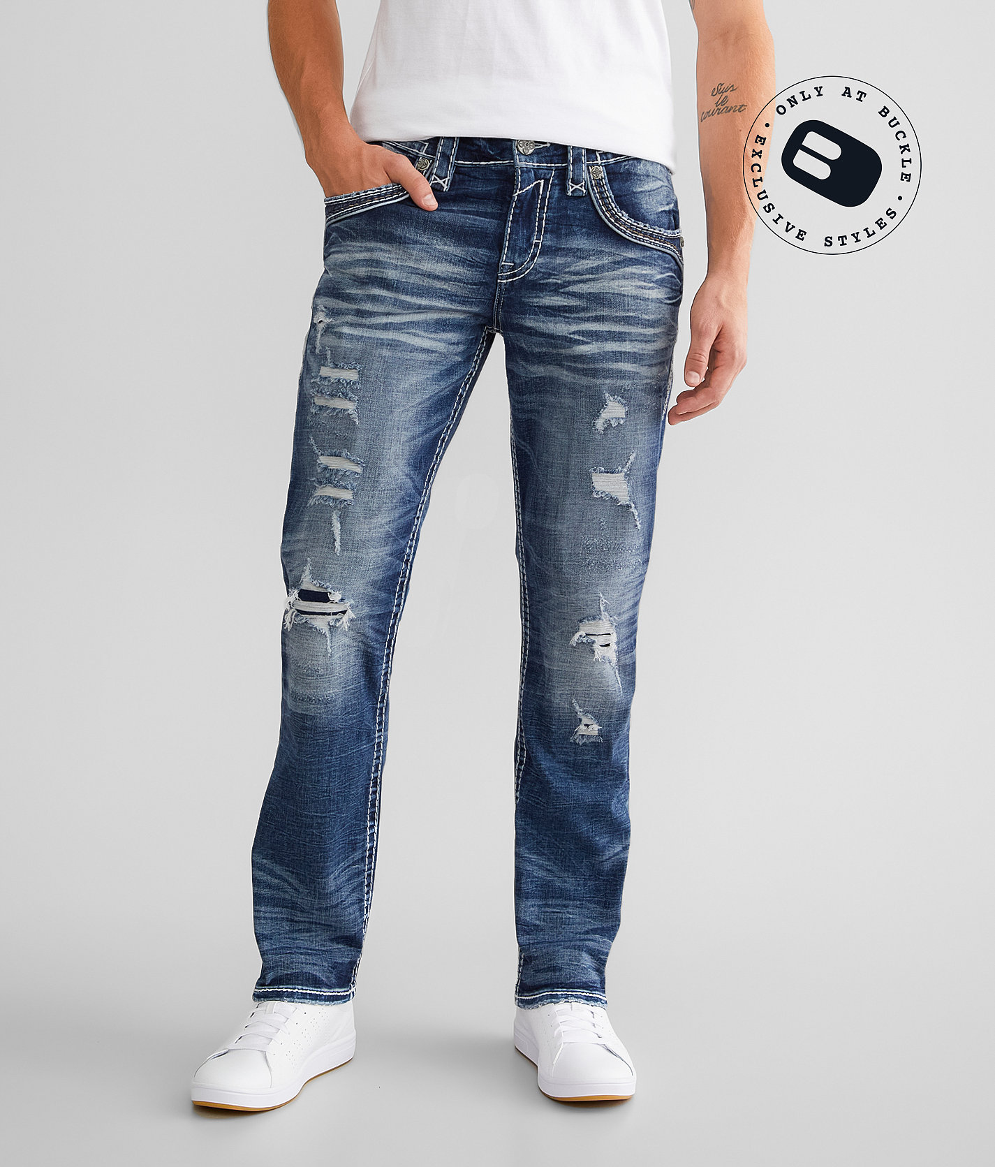 Rock Revival McKay Straight Stretch Jean - Men's Jeans in Mckay J201