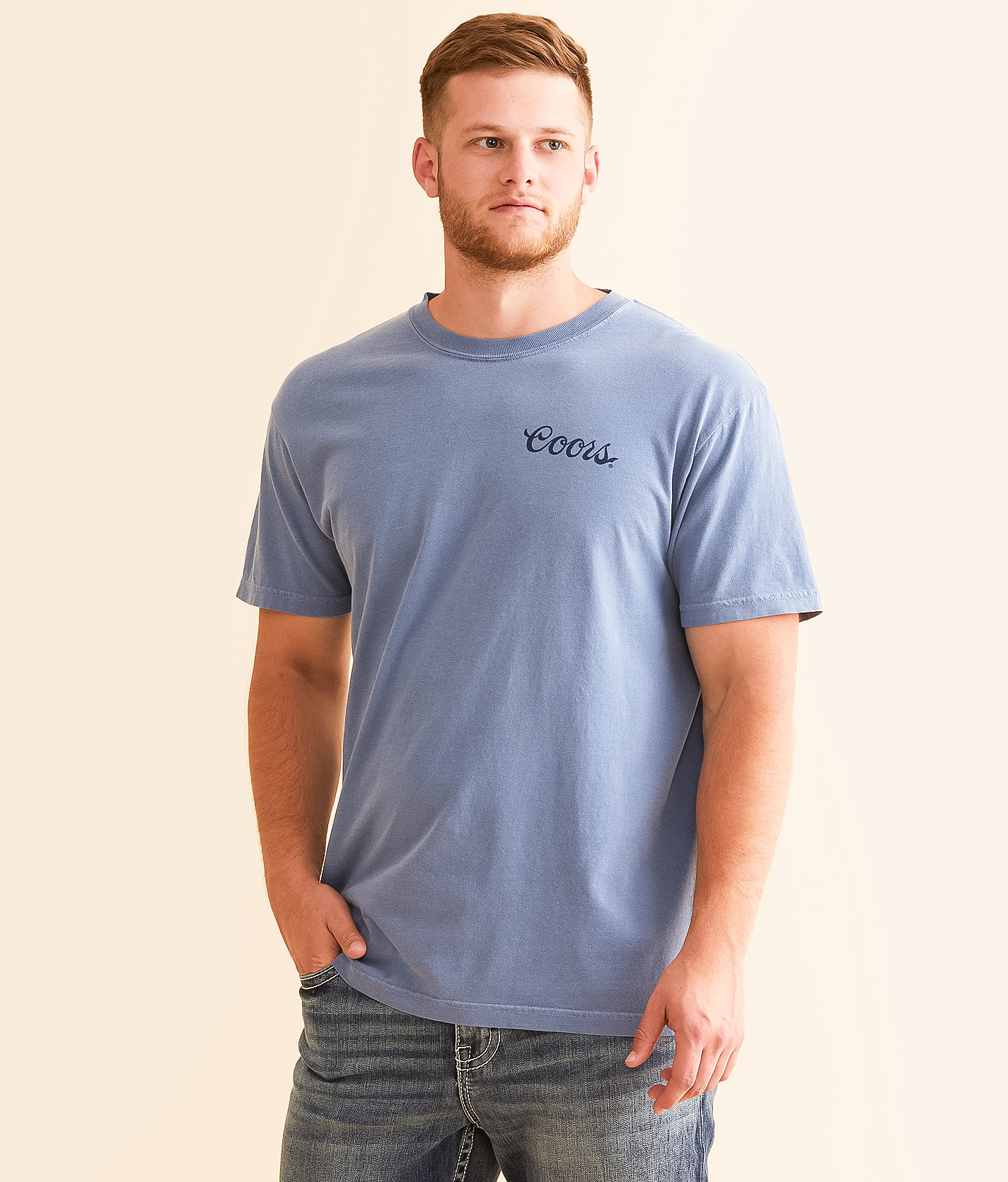 tee luv Coors® Golden Banquet Beer T-Shirt - Men's T-Shirts in Blue Jean